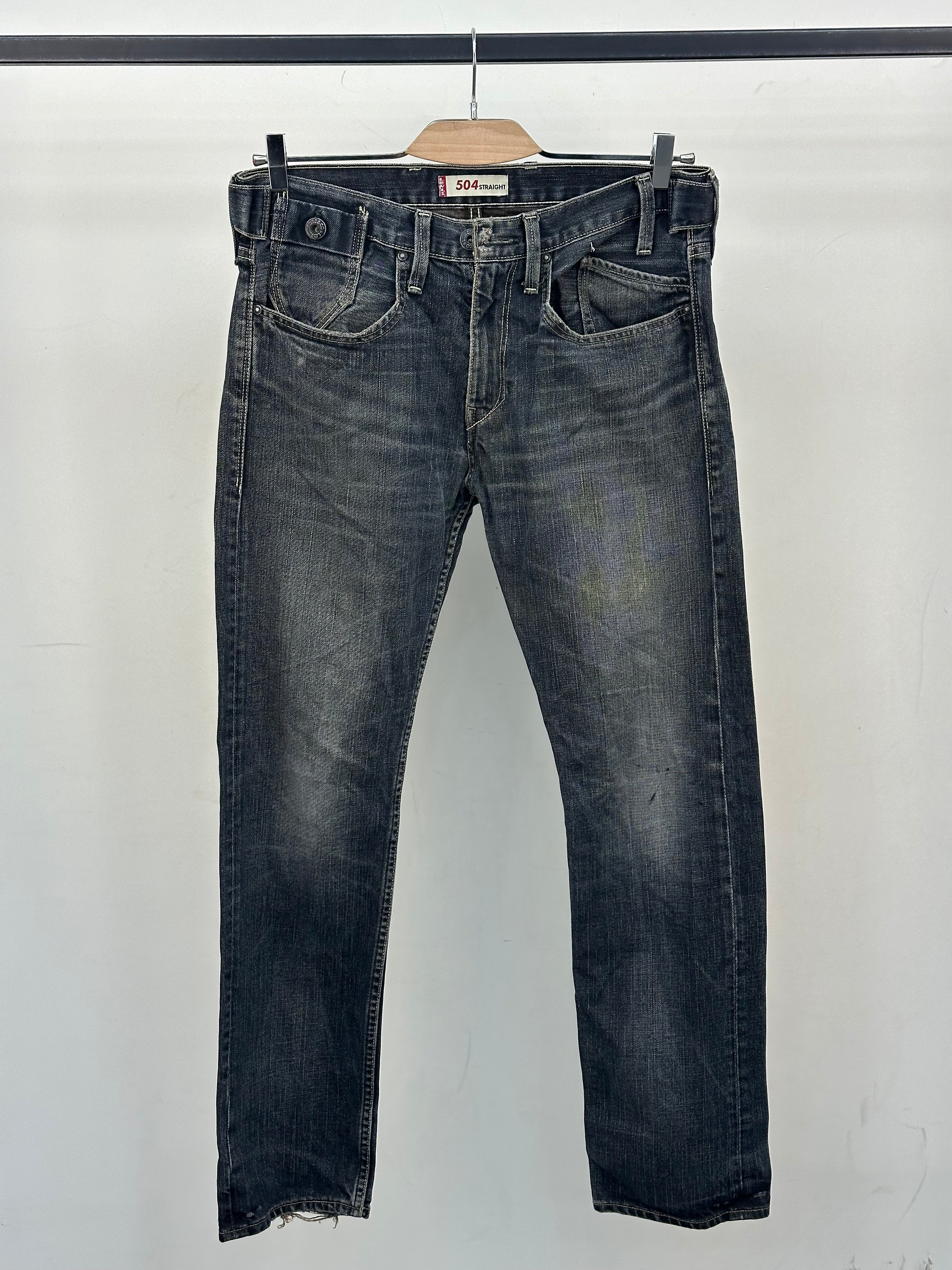 LEVI'S 504 STRAIGHT FIT TAGLIA: 47 ITA = W33 L32