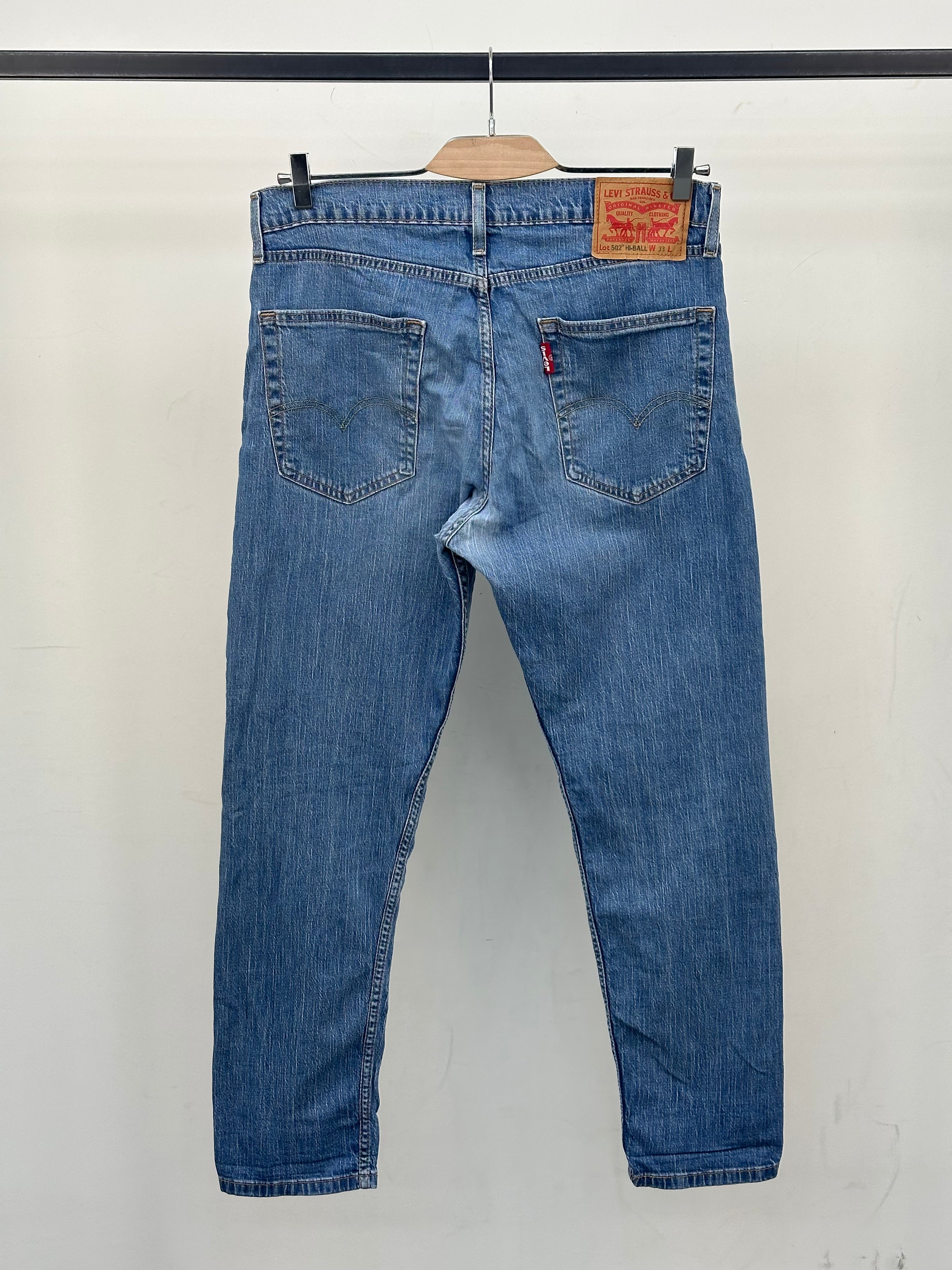 LEVI'S 502 HI-BALL FIT TAGLIA: 47 ITA = W33 L32