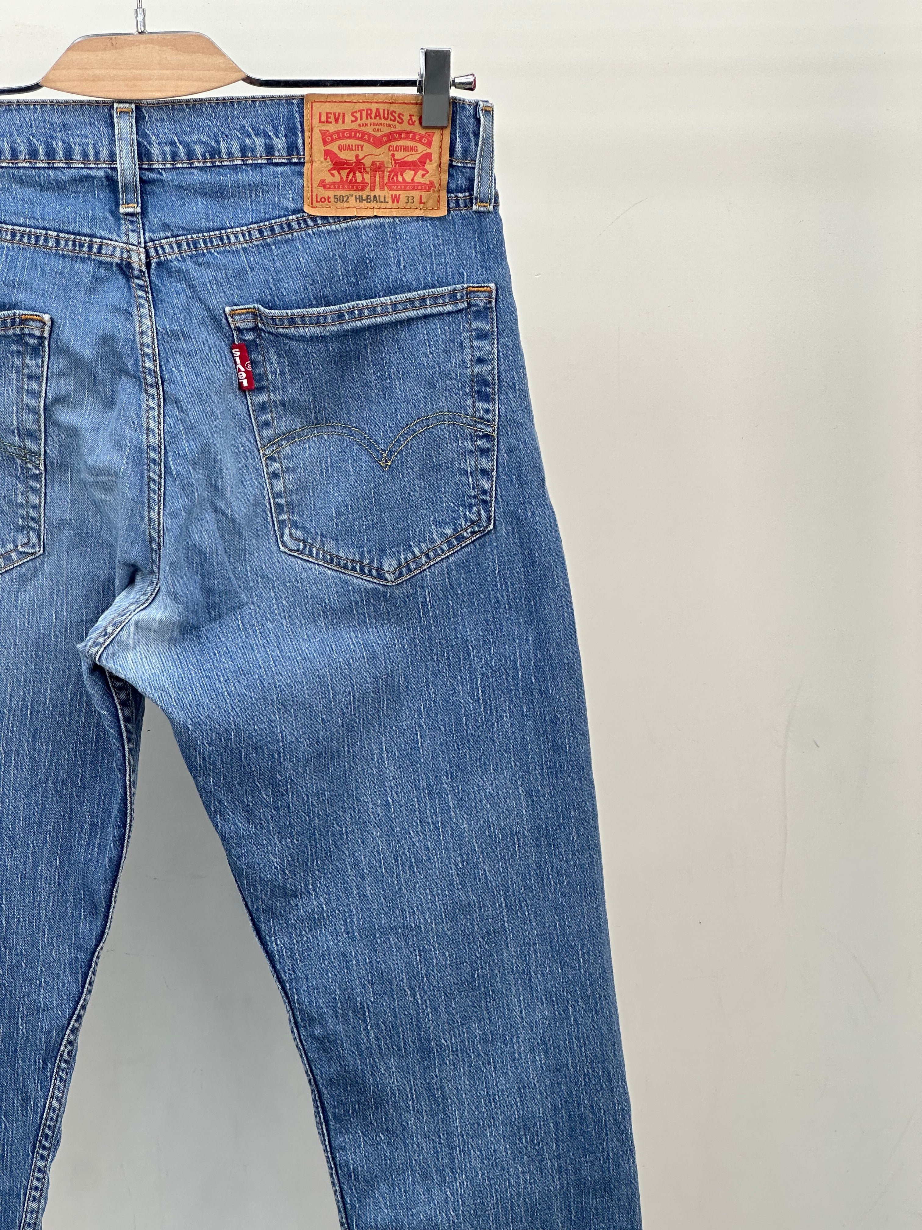 LEVI'S 502 HI-BALL FIT TAGLIA: 47 ITA = W33 L32