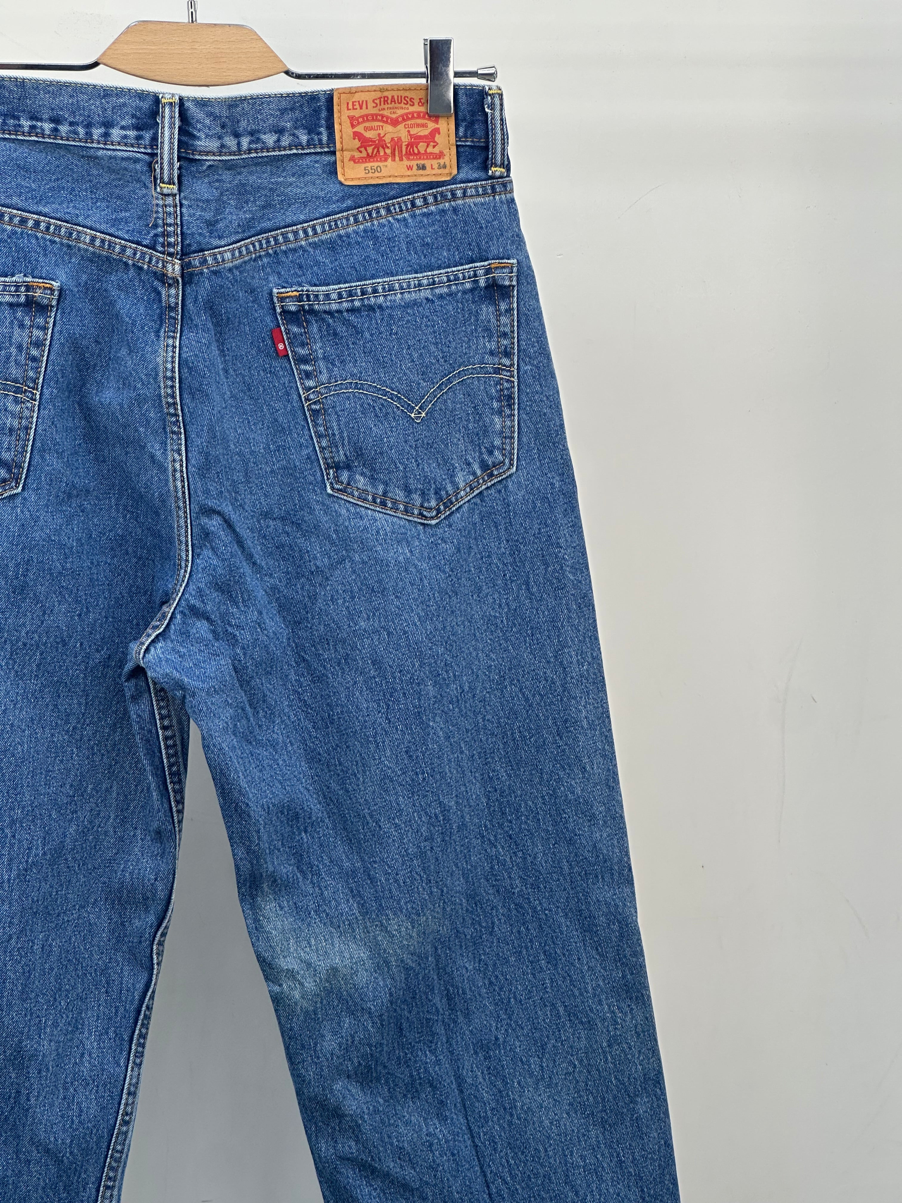 LEVI'S 550 RELAXED FIT TAGLIA: 50 ITA = W36 L34