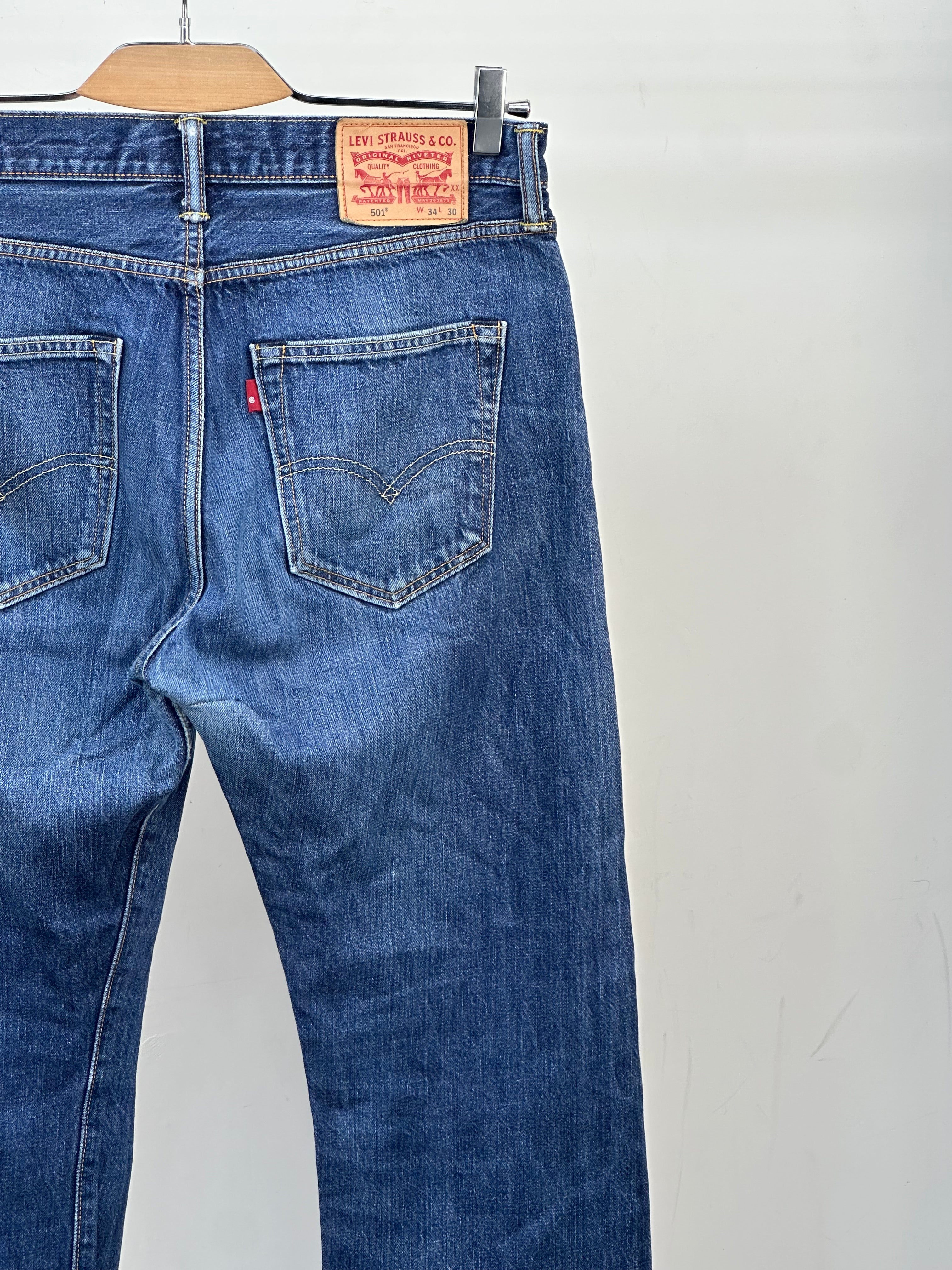 LEVI'S 501 REGULAR FIT TAGLIA: 48 ITA = W34 L30