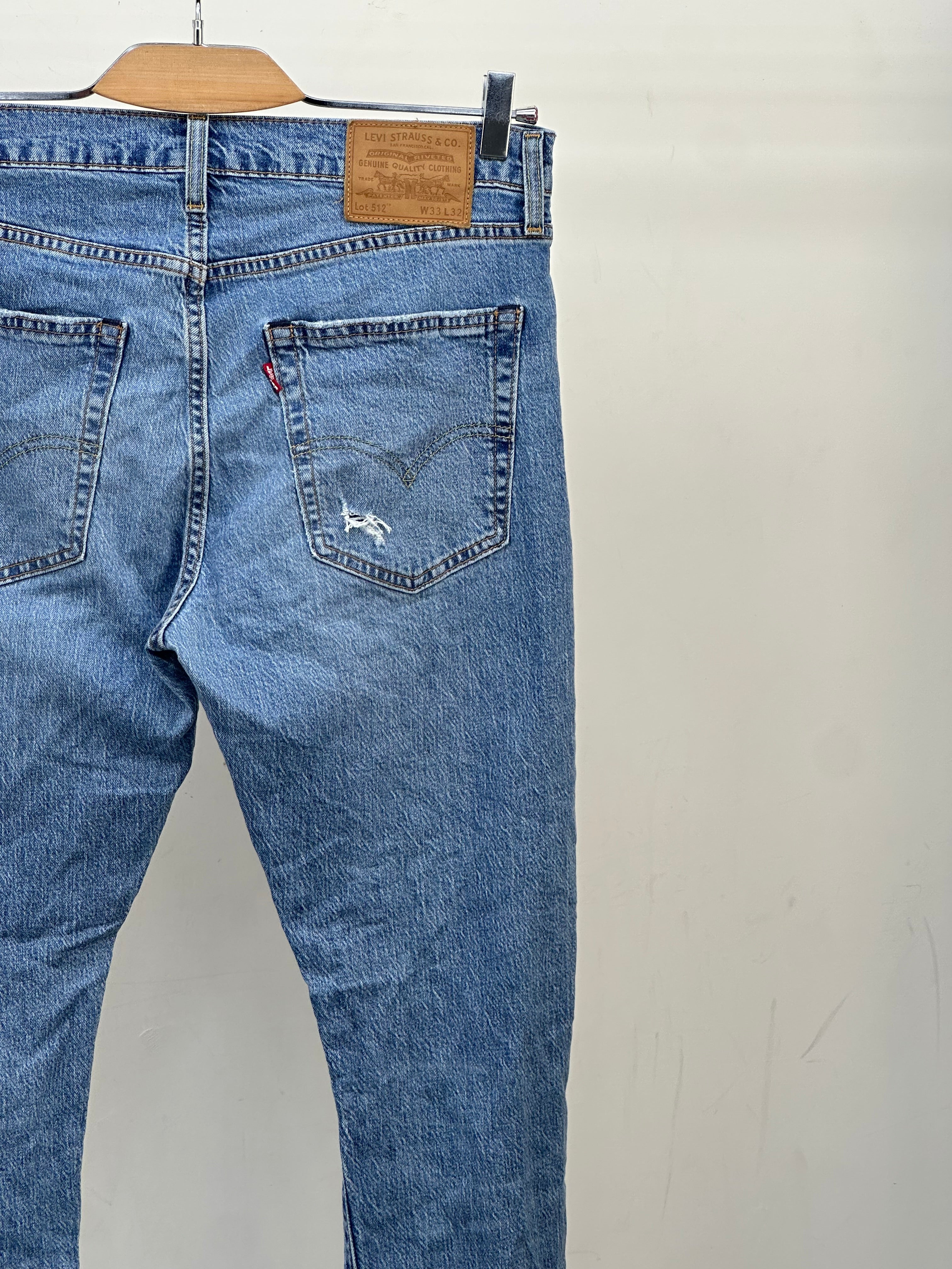 LEVI'S 512 SLIM FIT TAGLIA: 47 ITA = W33 L32