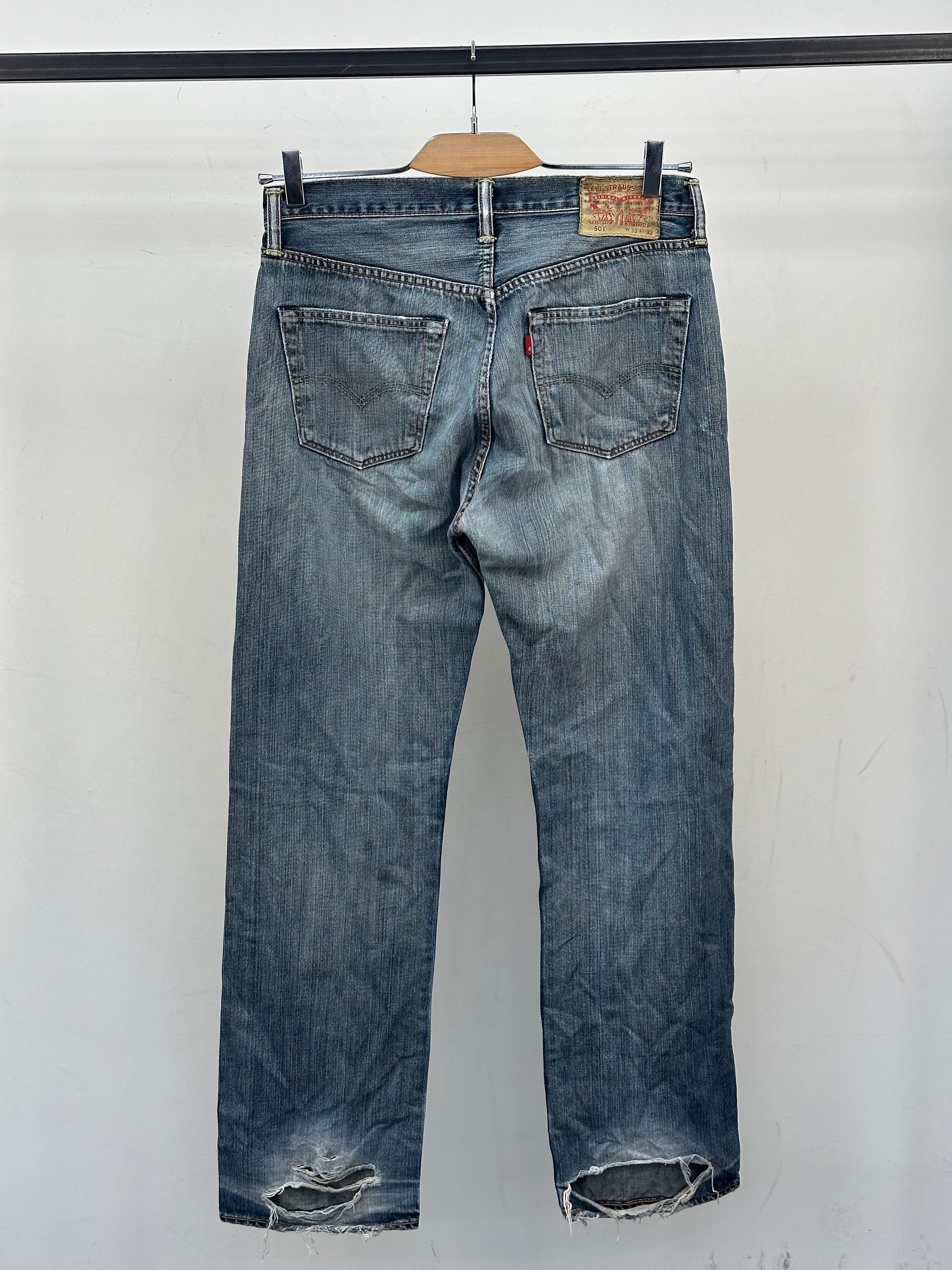 LEVI'S 501 REGULAR FIT TAGLIA: 47 ITA = W33 L32