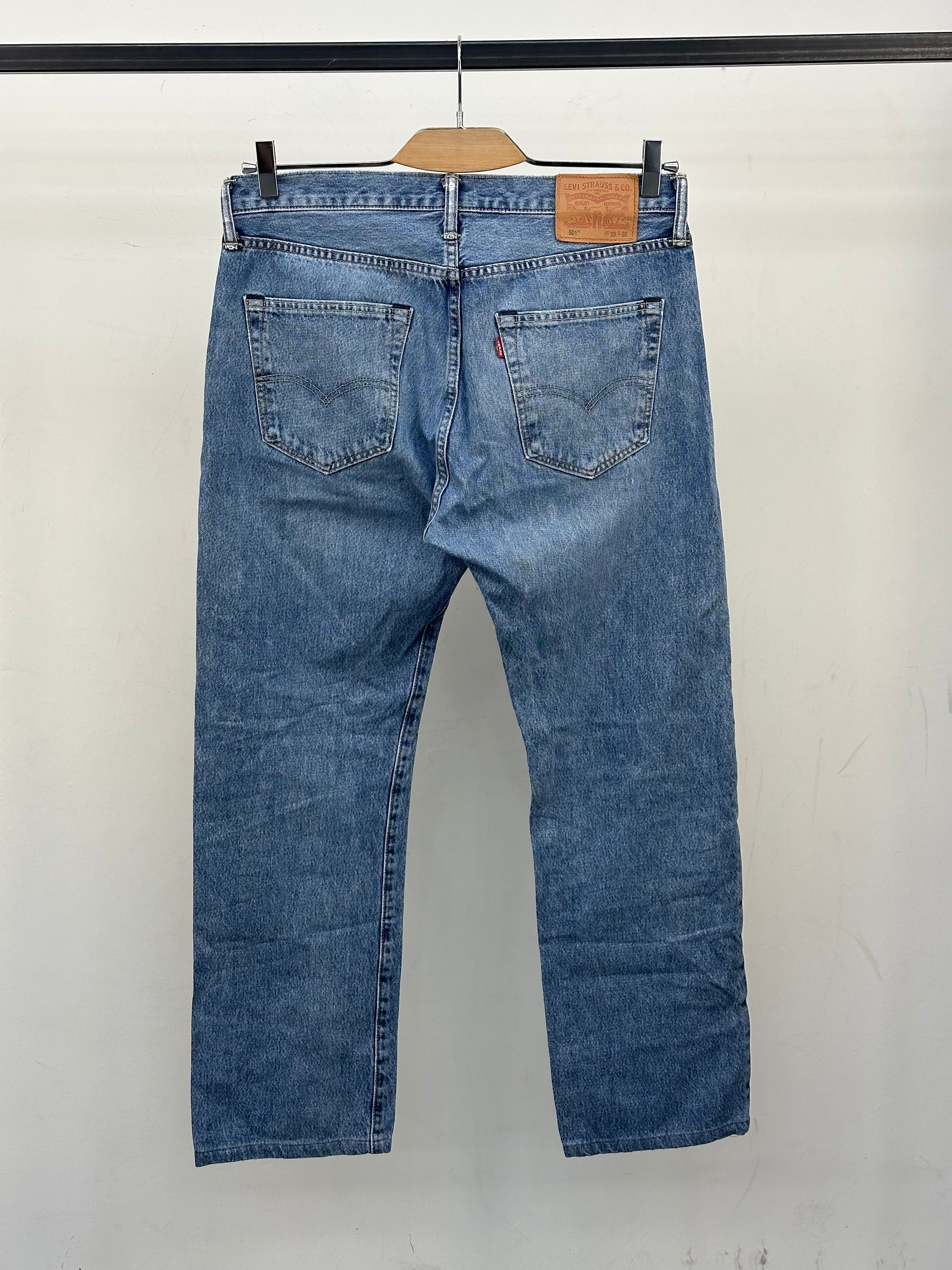 LEVI'S 501 REGULAR FIT TAGLIA: 47 ITA = W33 L32