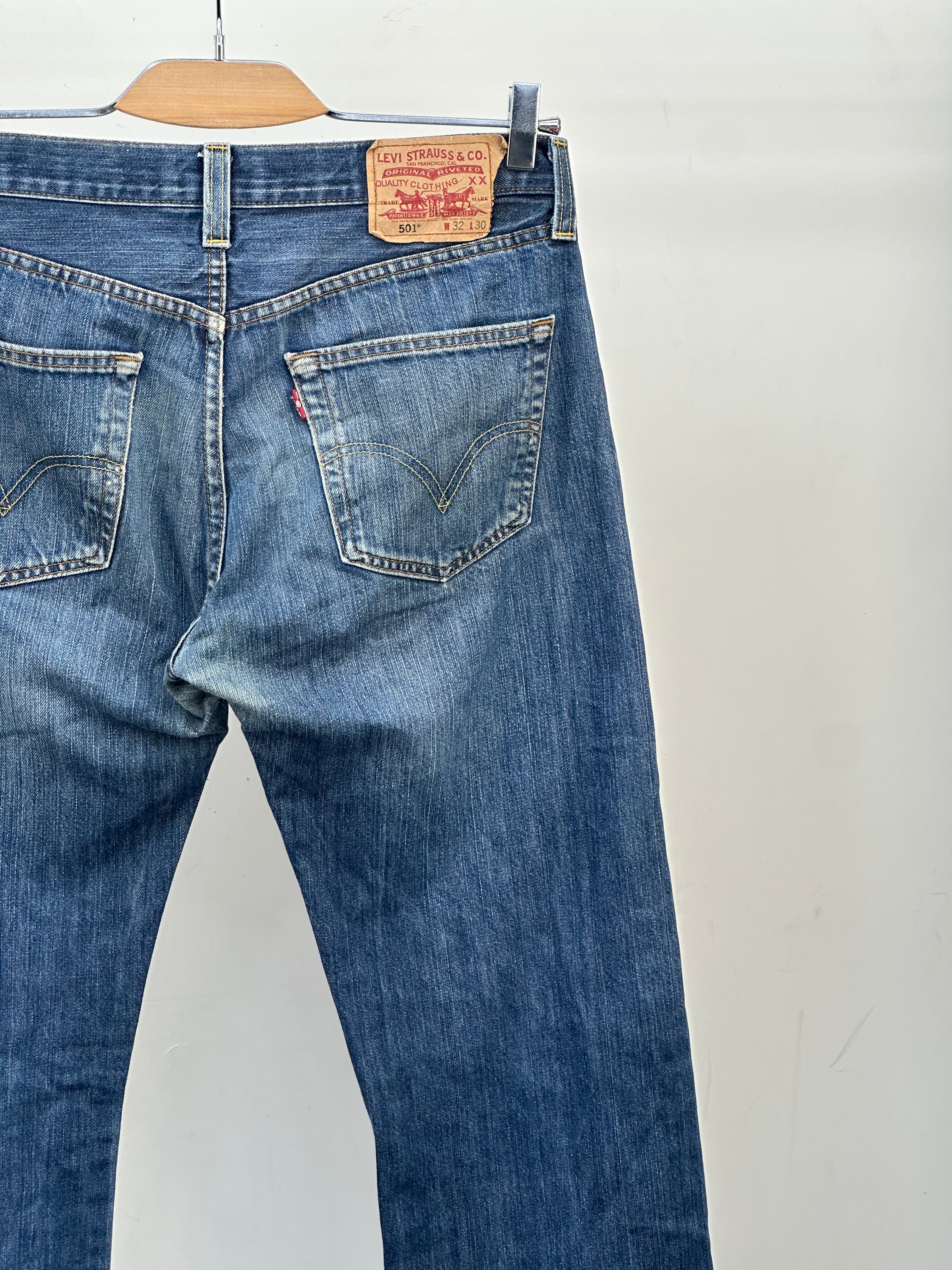LEVI'S 501 REGULAR FIT TAGLIA: 46 ITA = W32 L30