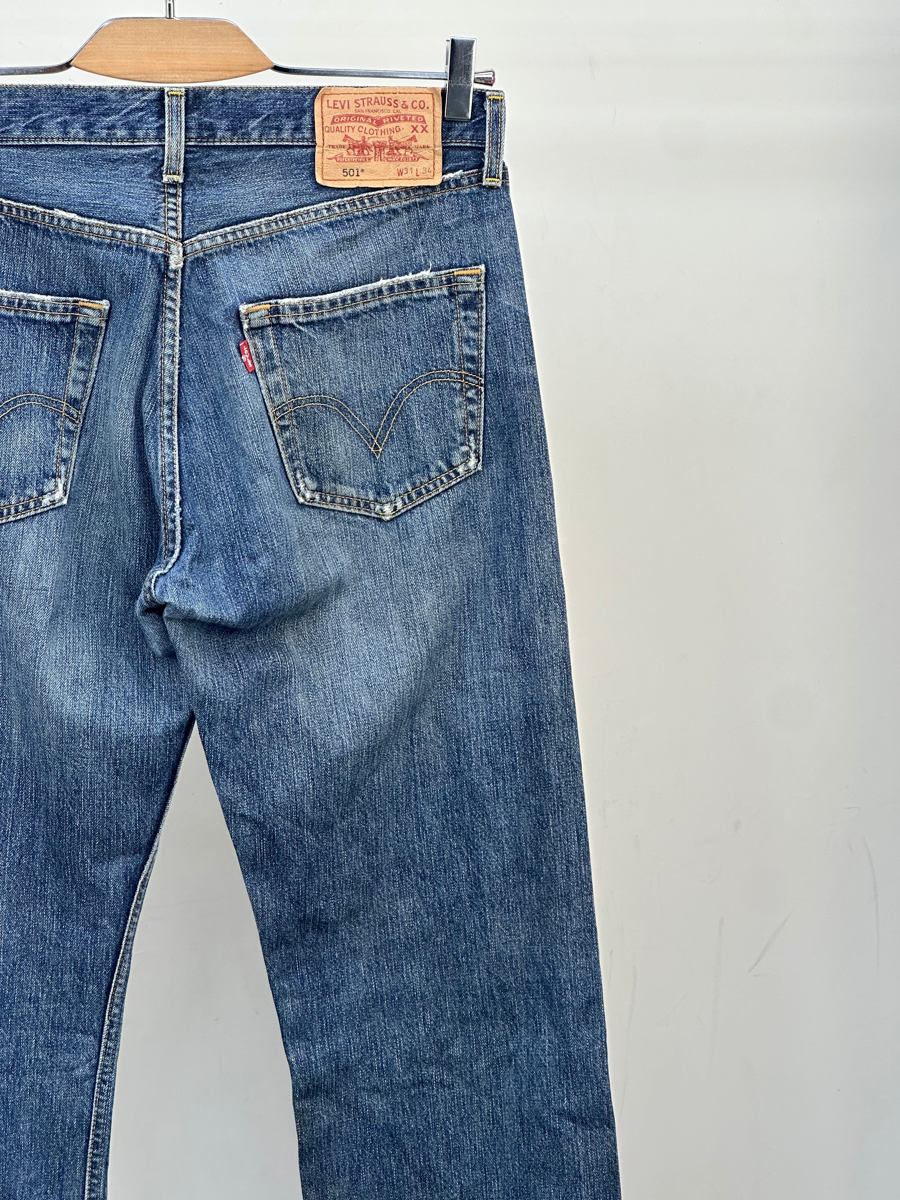LEVI'S 501 REGULAR FIT TAGLIA: 45 ITA = W31 L34