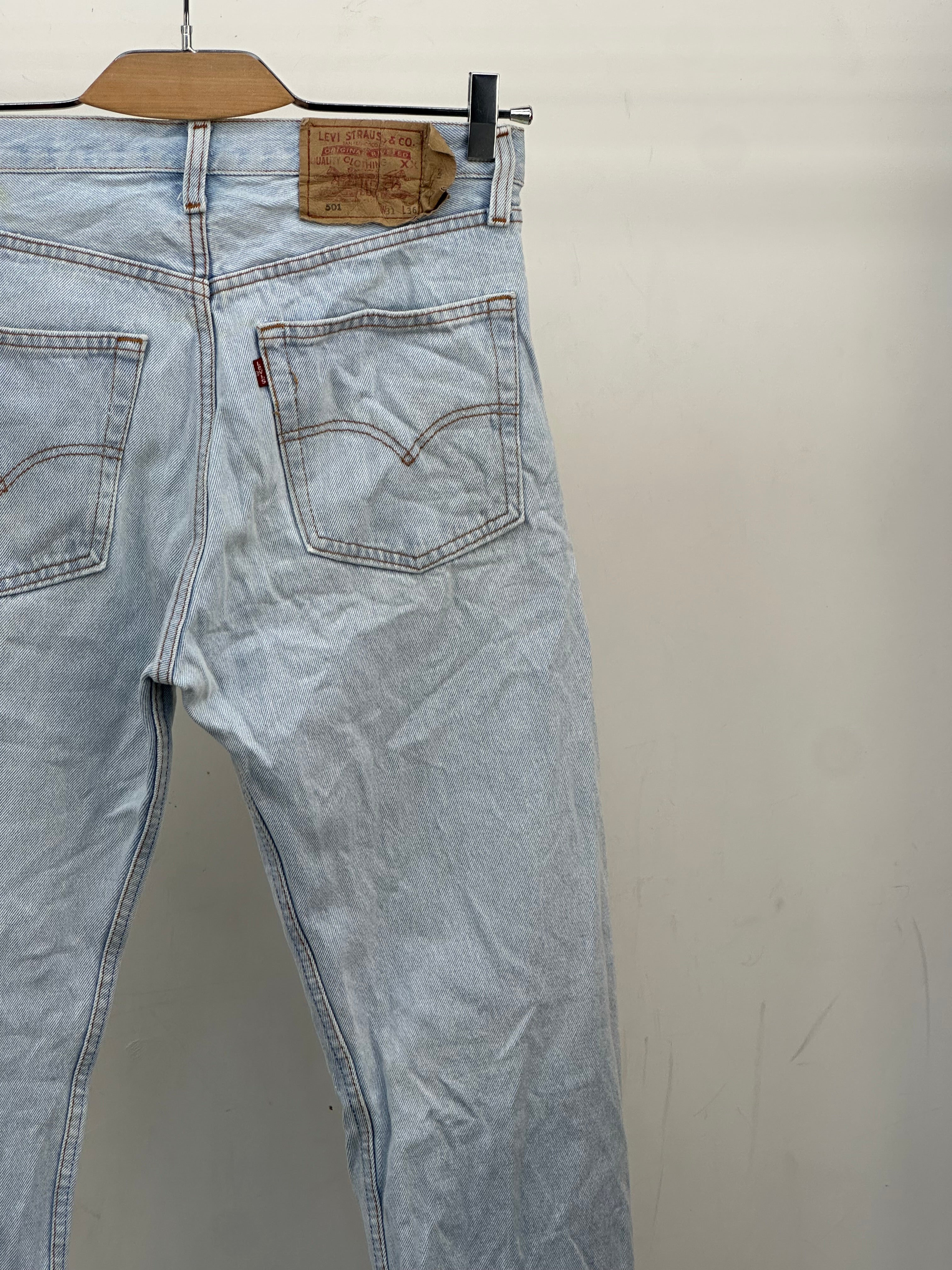 LEVI'S 501 REGULAR FIT TAGLIA: 45 ITA = W31 L36