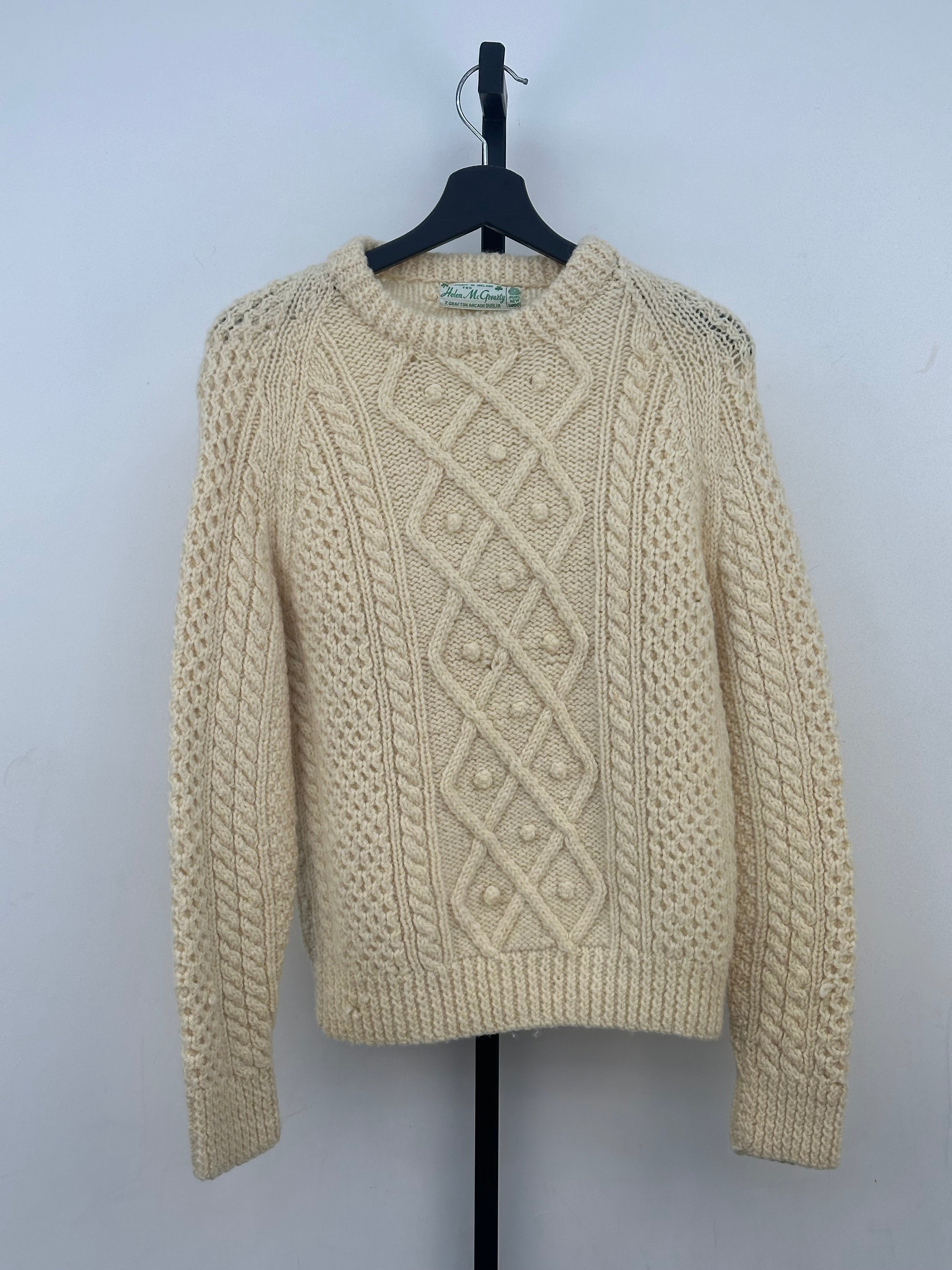 MAGLIONE FISHERMAN IRLANDESE TAGLIA: S