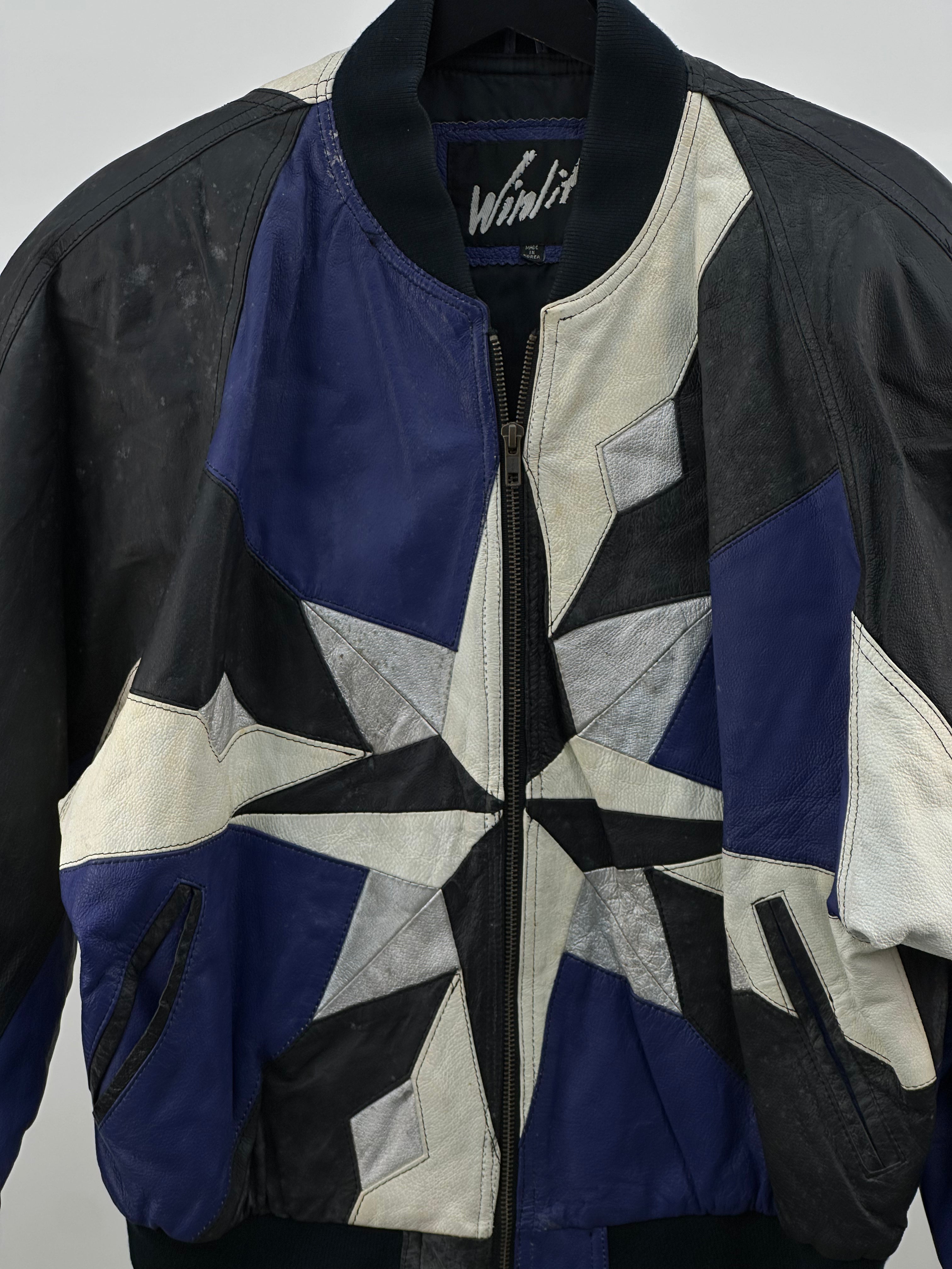 LEATHER BOMBER SIZE: M
