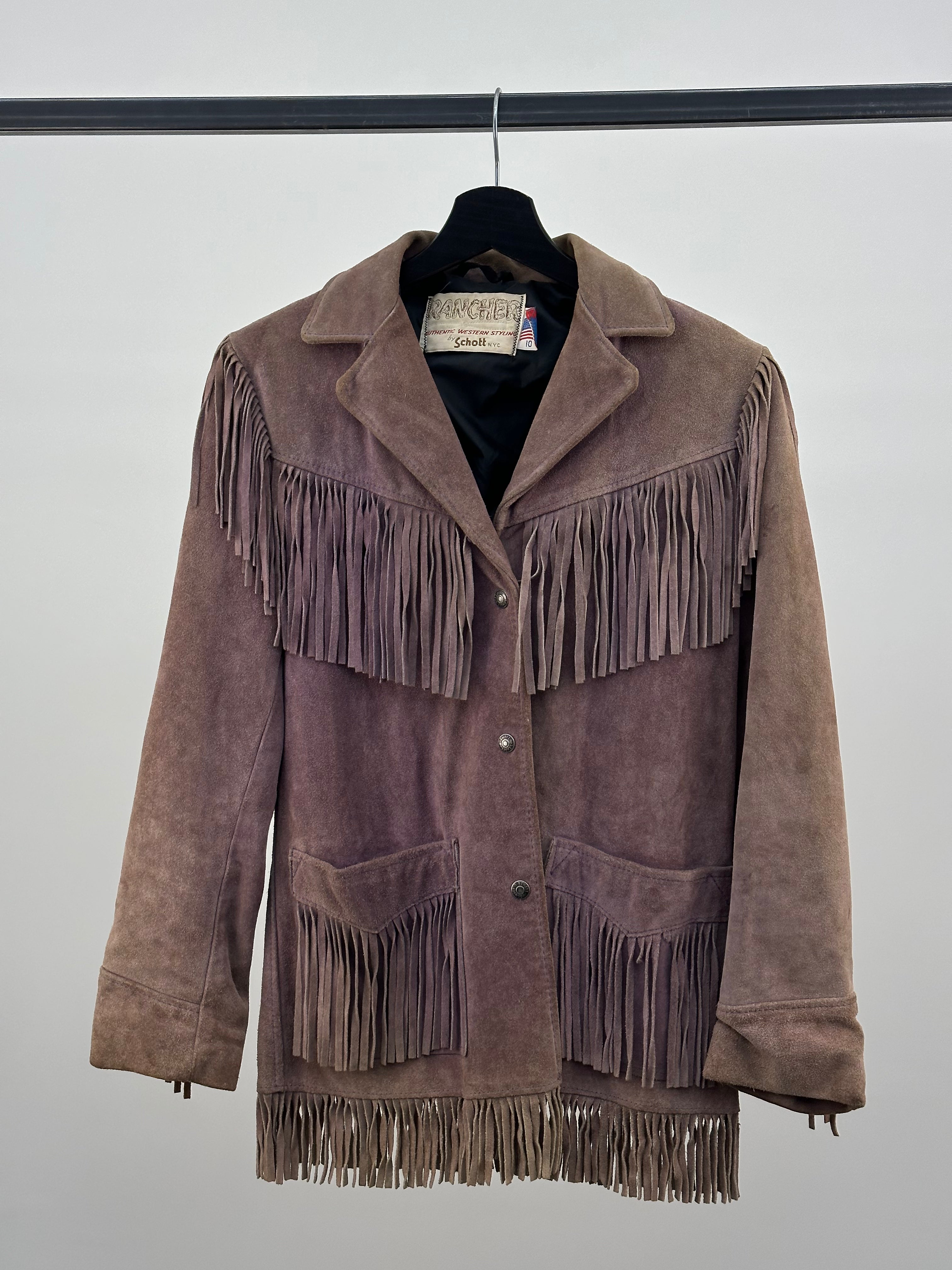 SCHOTT LEATHER JACKET SIZE: S