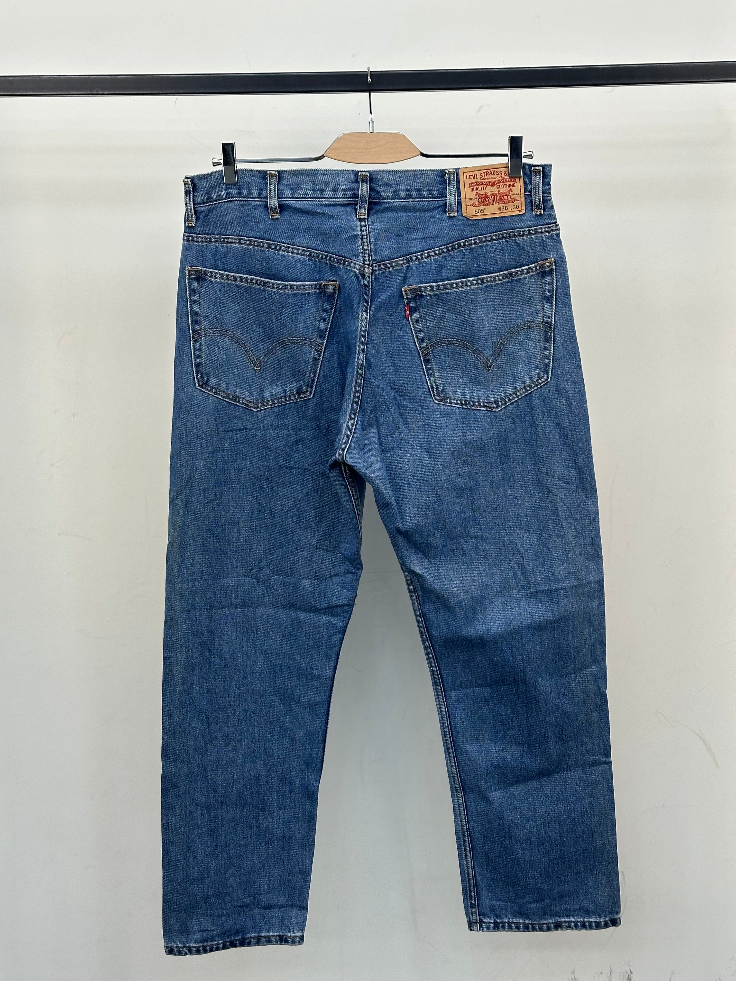 LEVI'S 505 STRAIGHT FIT TAGLIA: 52 ITA = W38 L30
