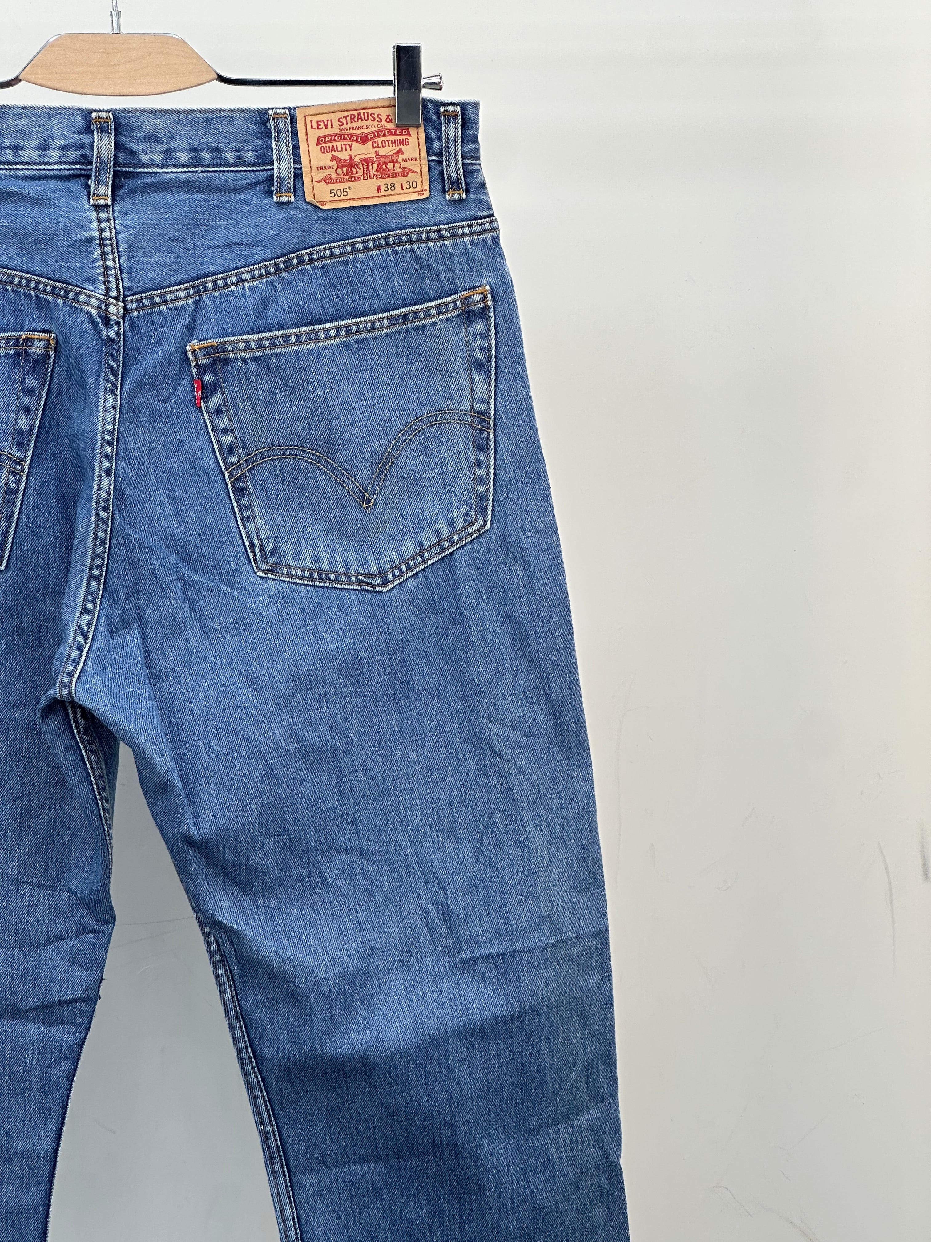 LEVI'S 505 STRAIGHT FIT TAGLIA: 52 ITA = W38 L30
