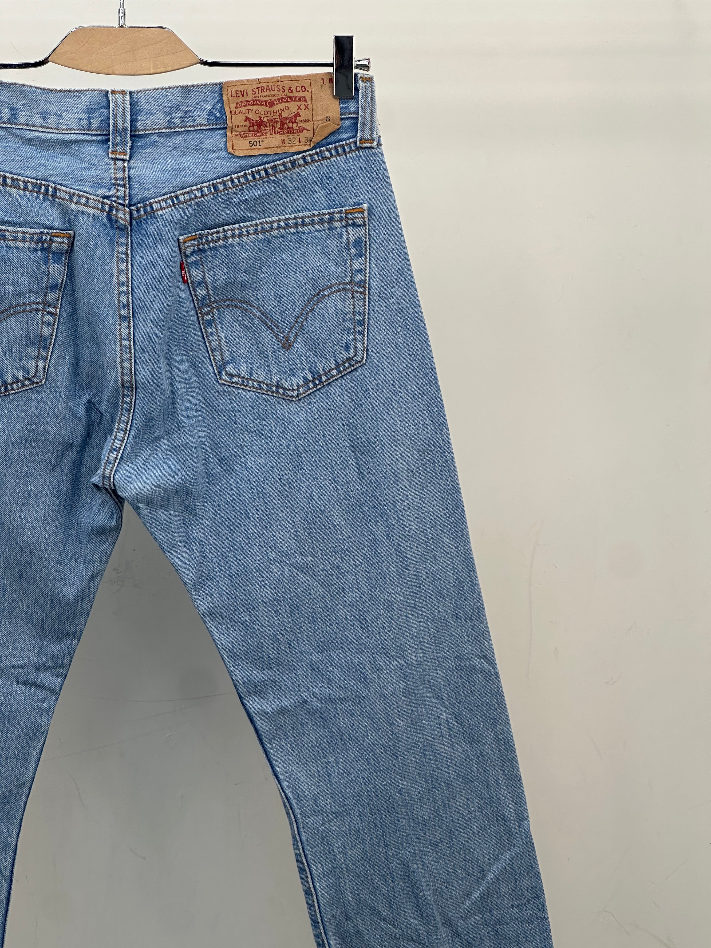 LEVI'S 501 REGULAR FIT TAGLIA: 46 ITA = W32 L34