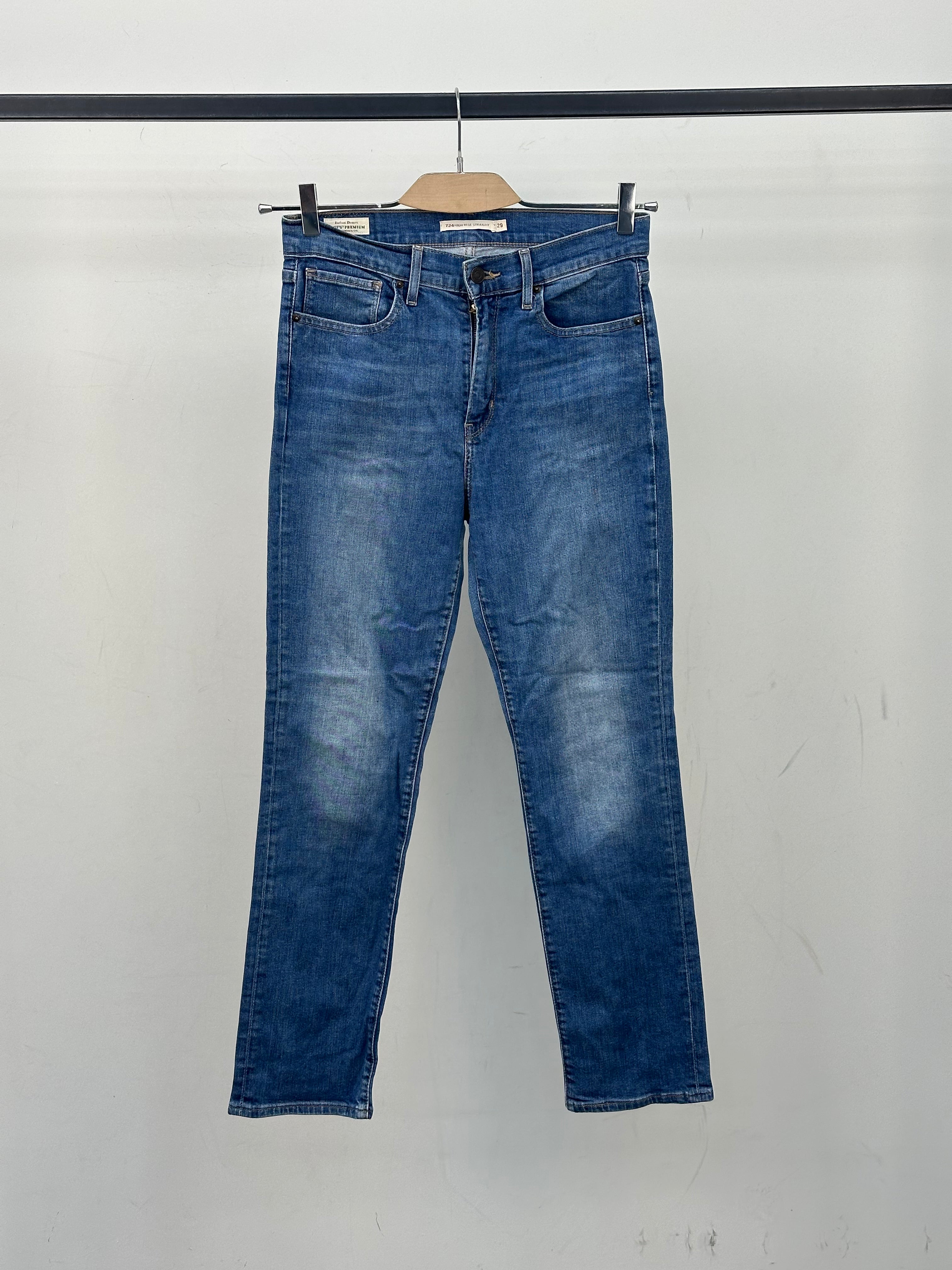 LEVI'S 724 HIGH RISE STRAIGHT FIT TAGLIA: 43 ITA = W29 L28