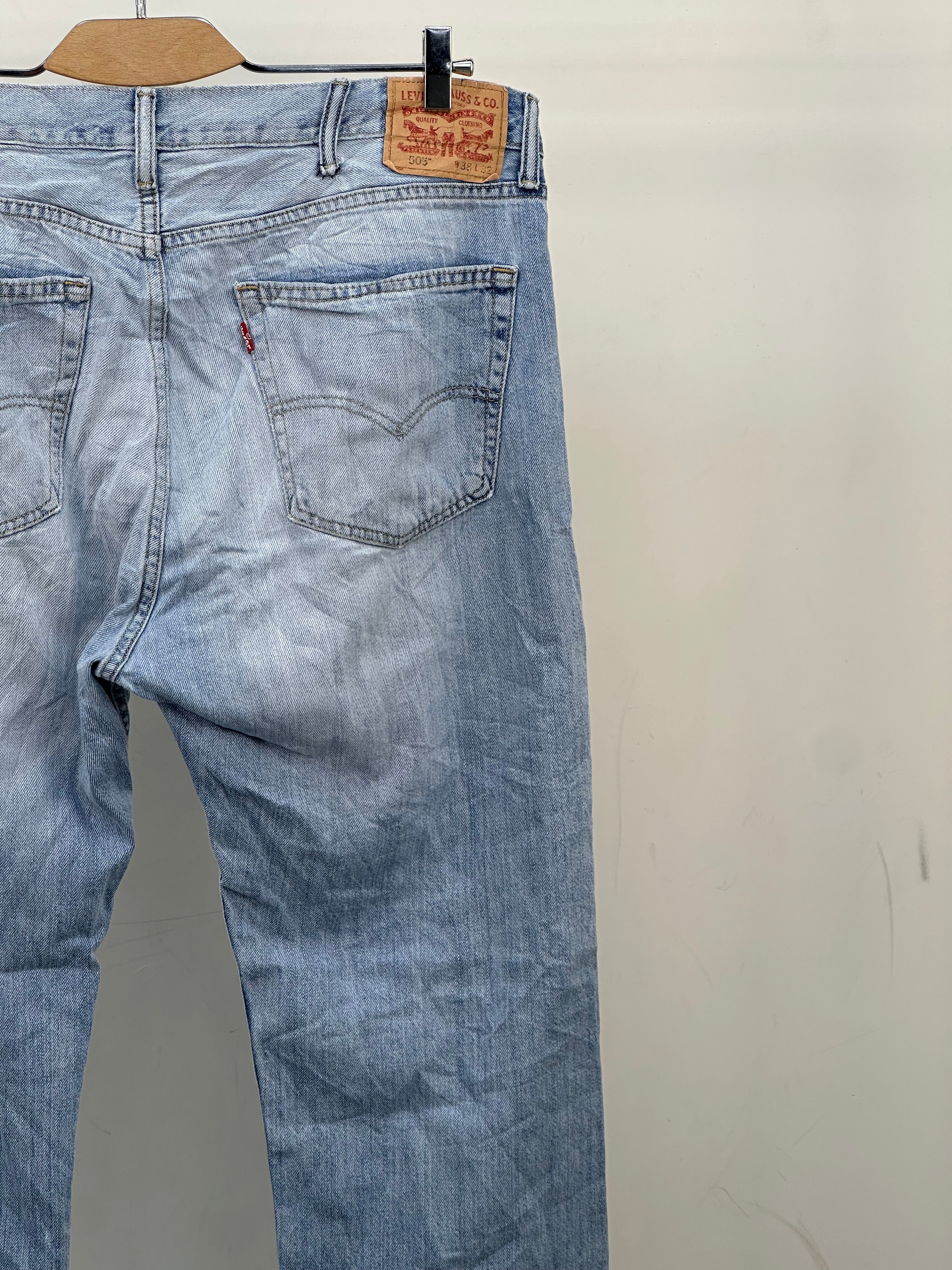 LEVI'S 505 STRAIGHT FIT TAGLIA: 52 ITA = W38 L32