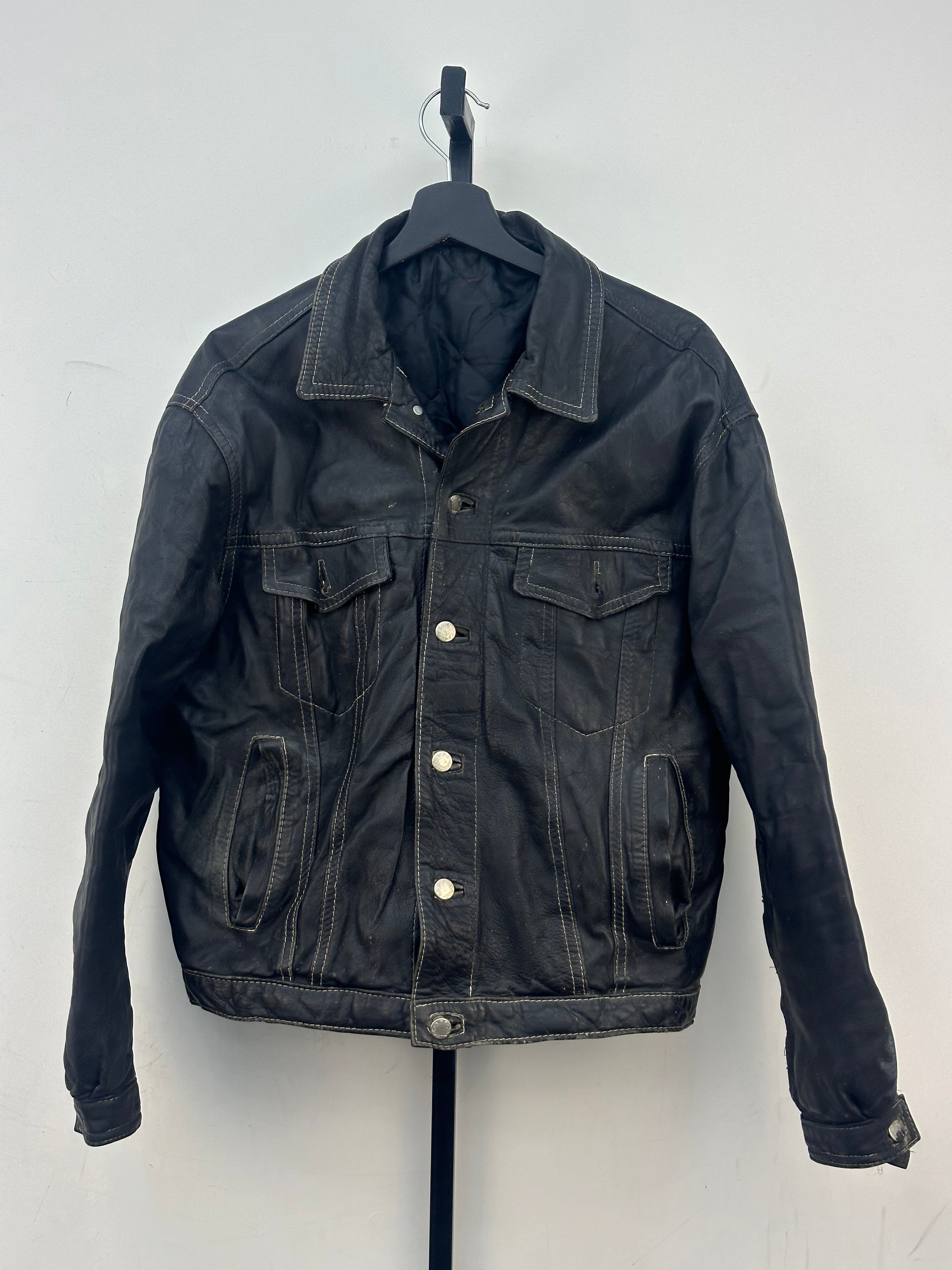 GIACCA CROPPED VERA PELLE TAGLIA: L