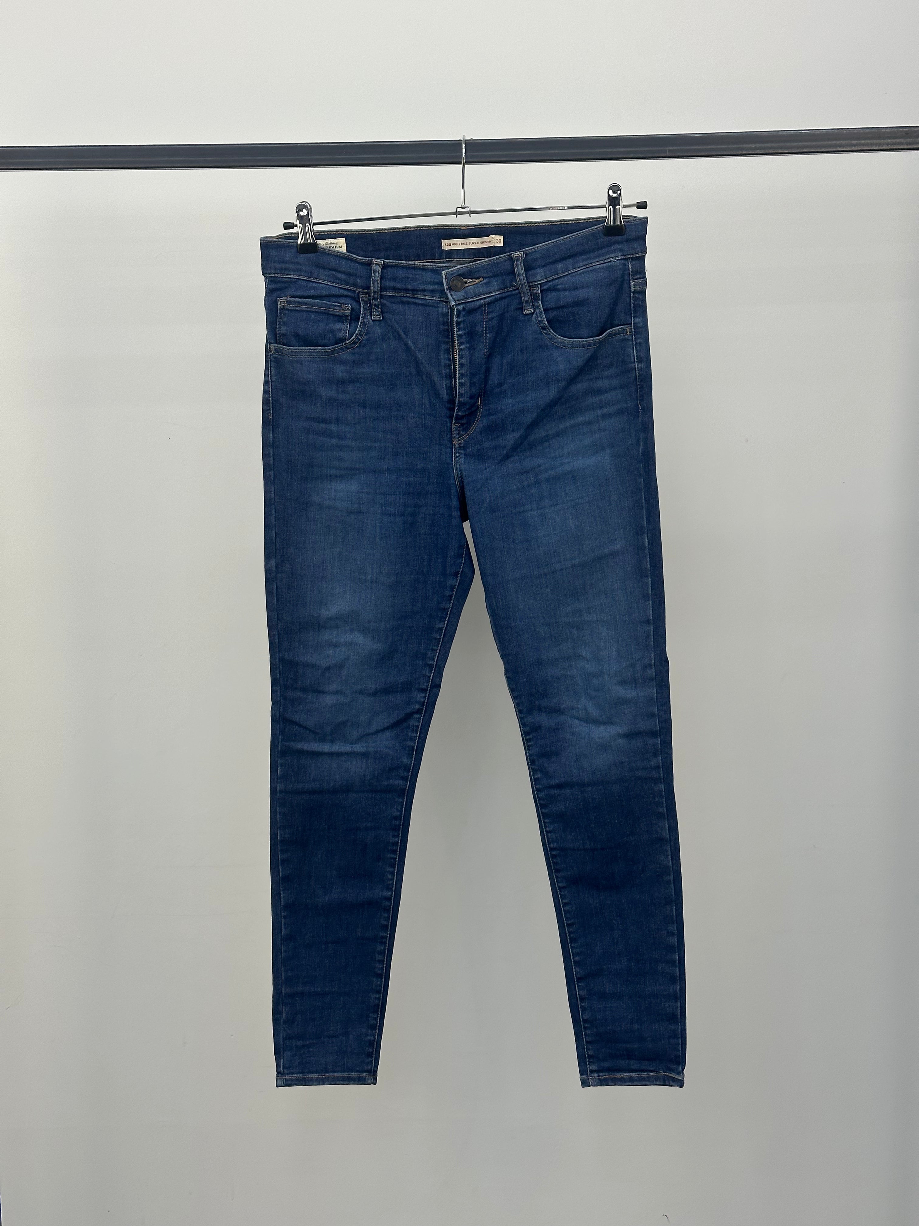 LEVI'S 720 HIGH RISE SUPER SKINNY TAGLIA: 44 ITA = W30 L32