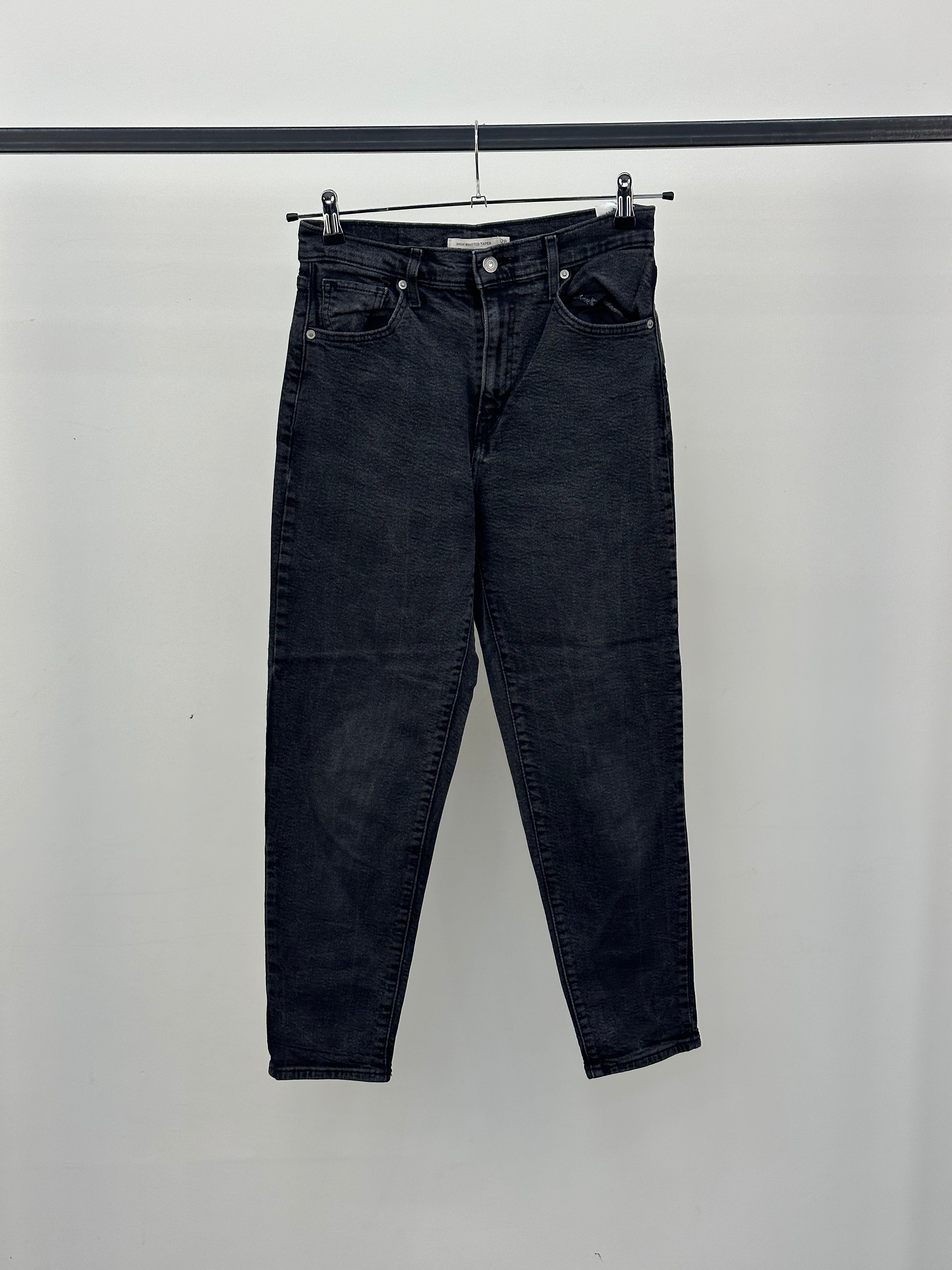 LEVI'S HIGH WAISTED TAPER TAGLIA: 42 ITA = W28 L27