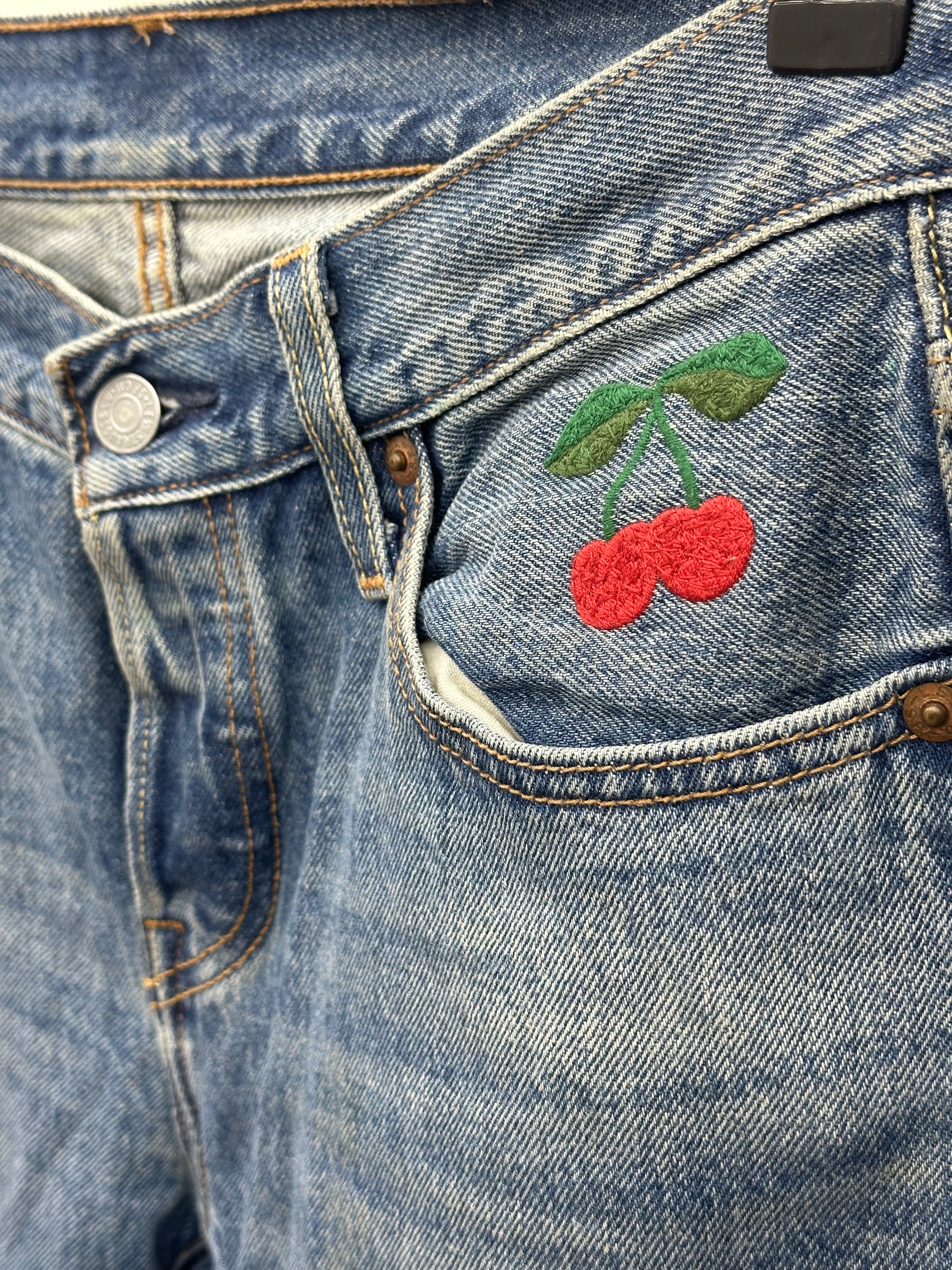 LEVI'S 501 REGULAR FIT: 39 ITA = W25 L32