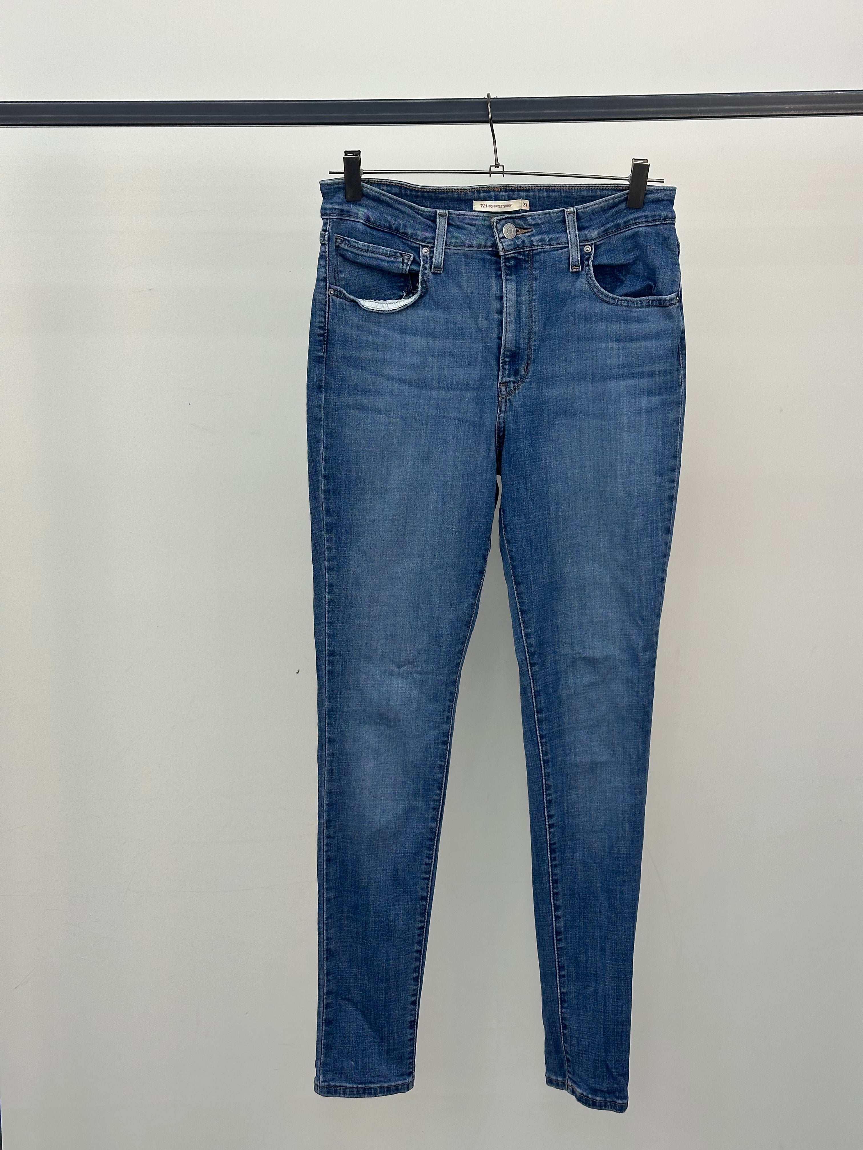 LEVI'S 721 HIGH RISE STRAIGHT TAGLIA: 45 ITA = W31 L32