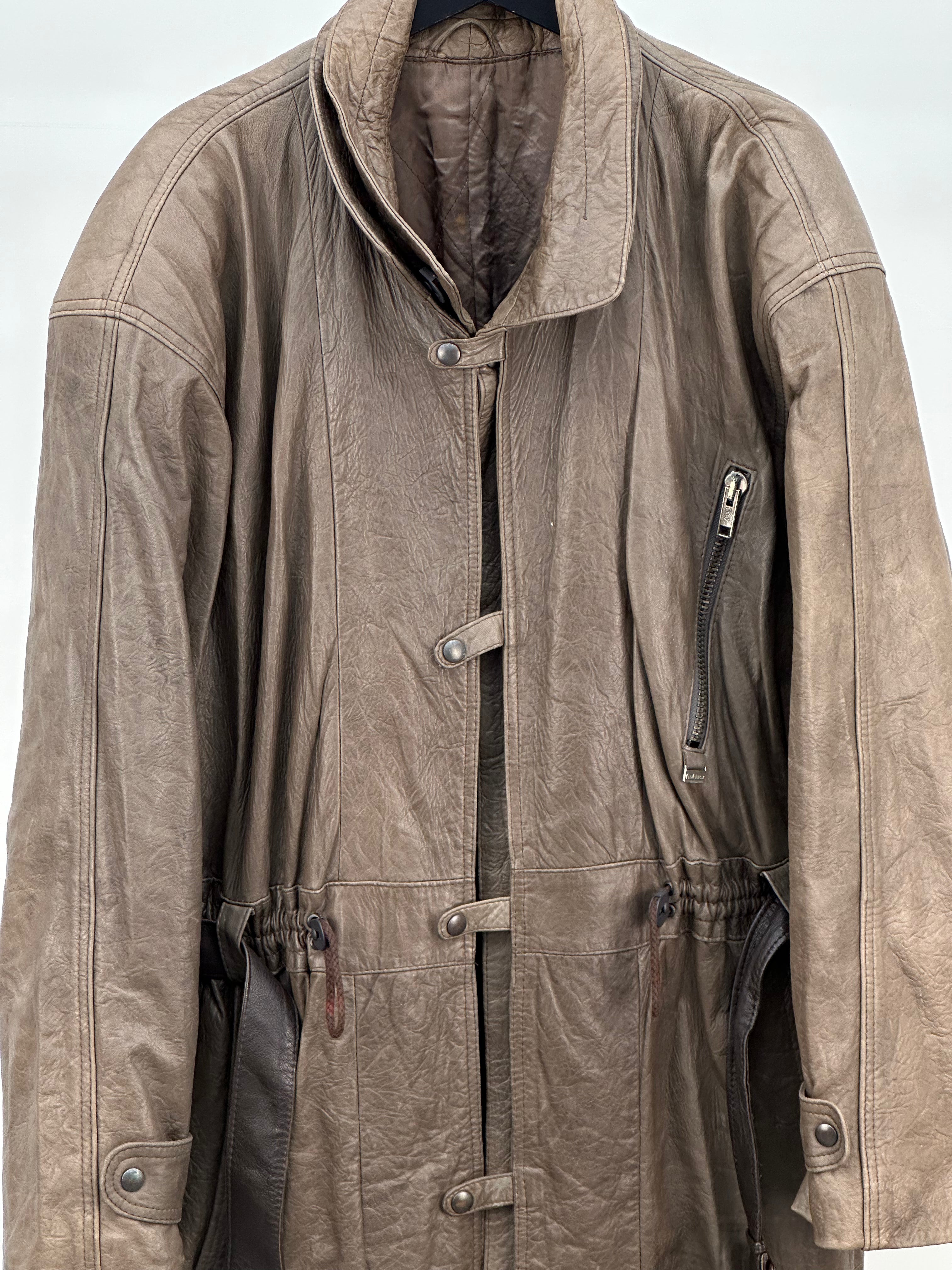 TRENCH LUNGO IN VERA PELLE UNISEX