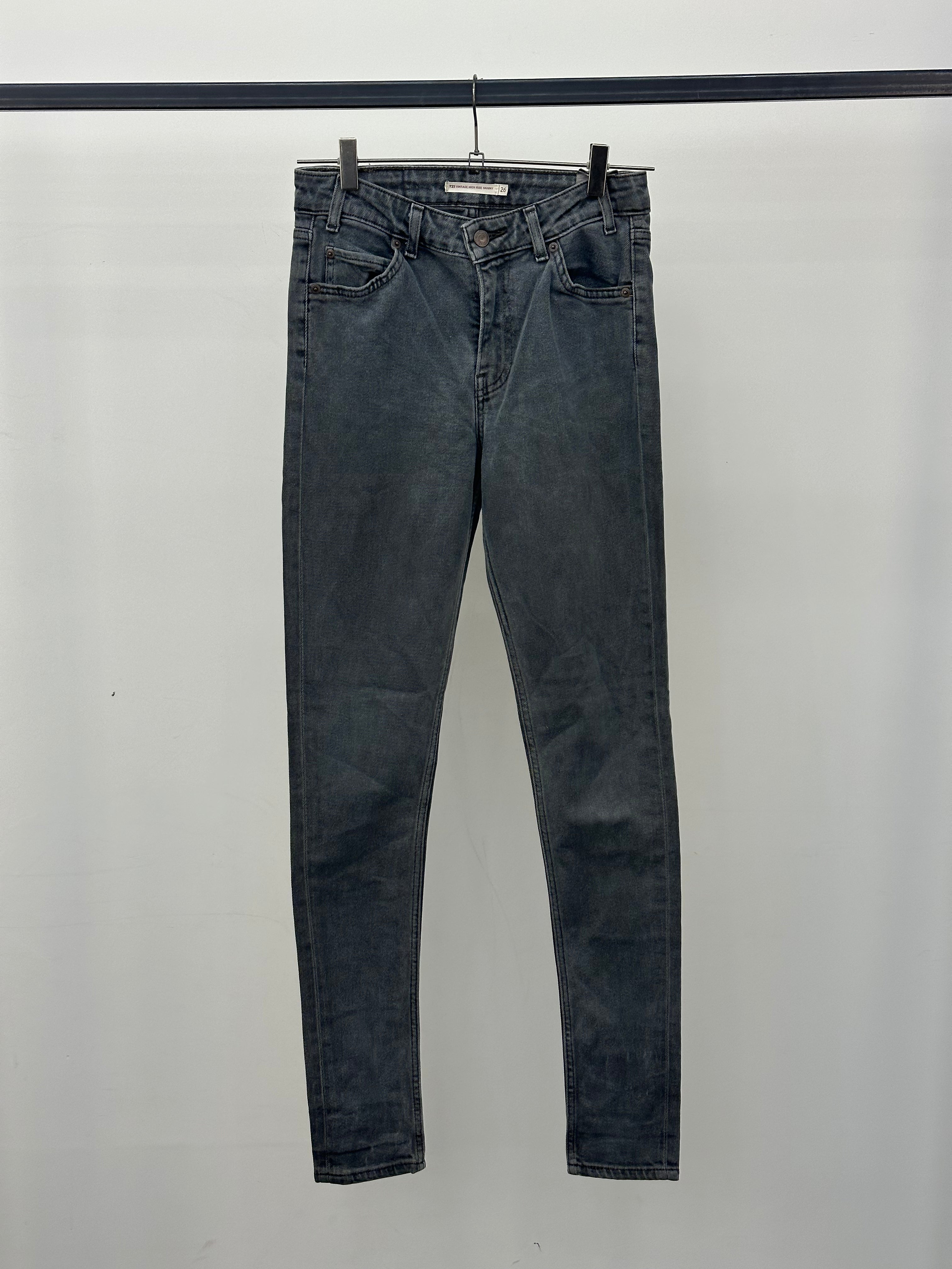 LEVI'S 721 VINTAGE HIGE RISE SKINNY TAGLIA: 40 ITA = W26 L32