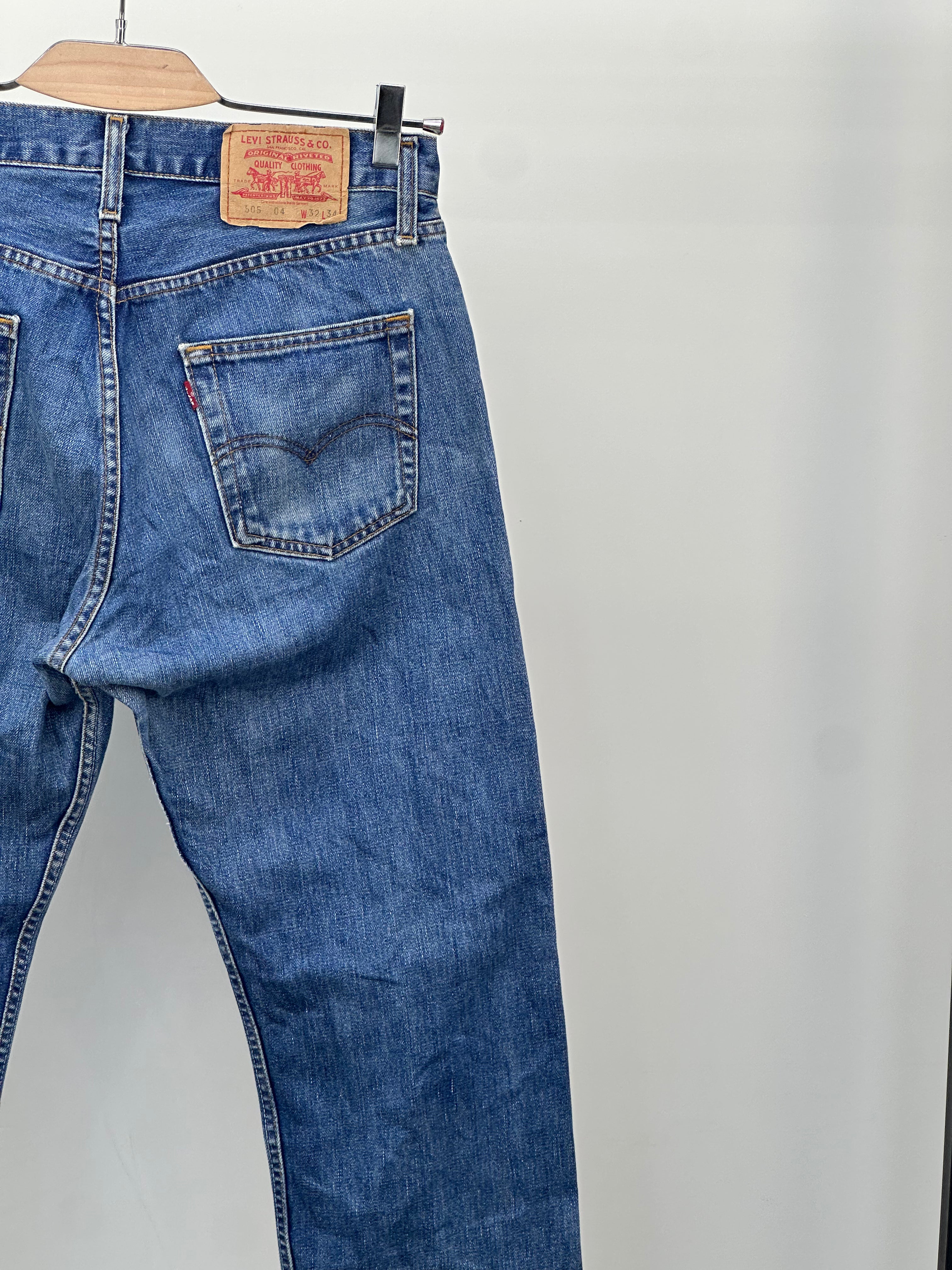 LEVI'S 505 STRAIGHT FIT TAGLIA: 46 ITA = W32 L34