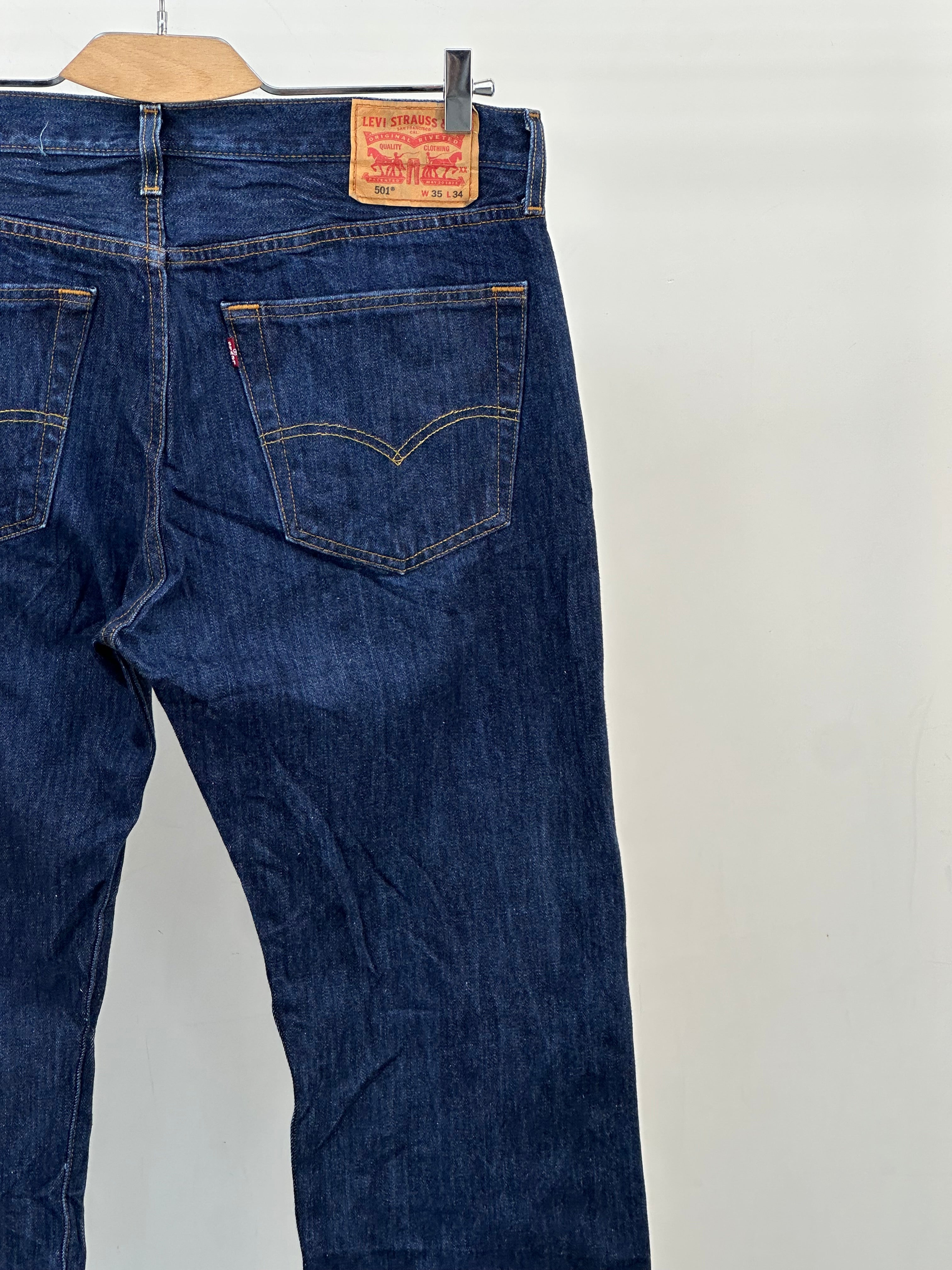 LEVI'S 501 REGULAR FIT TAGLIA: 49 ITA = W35 L36