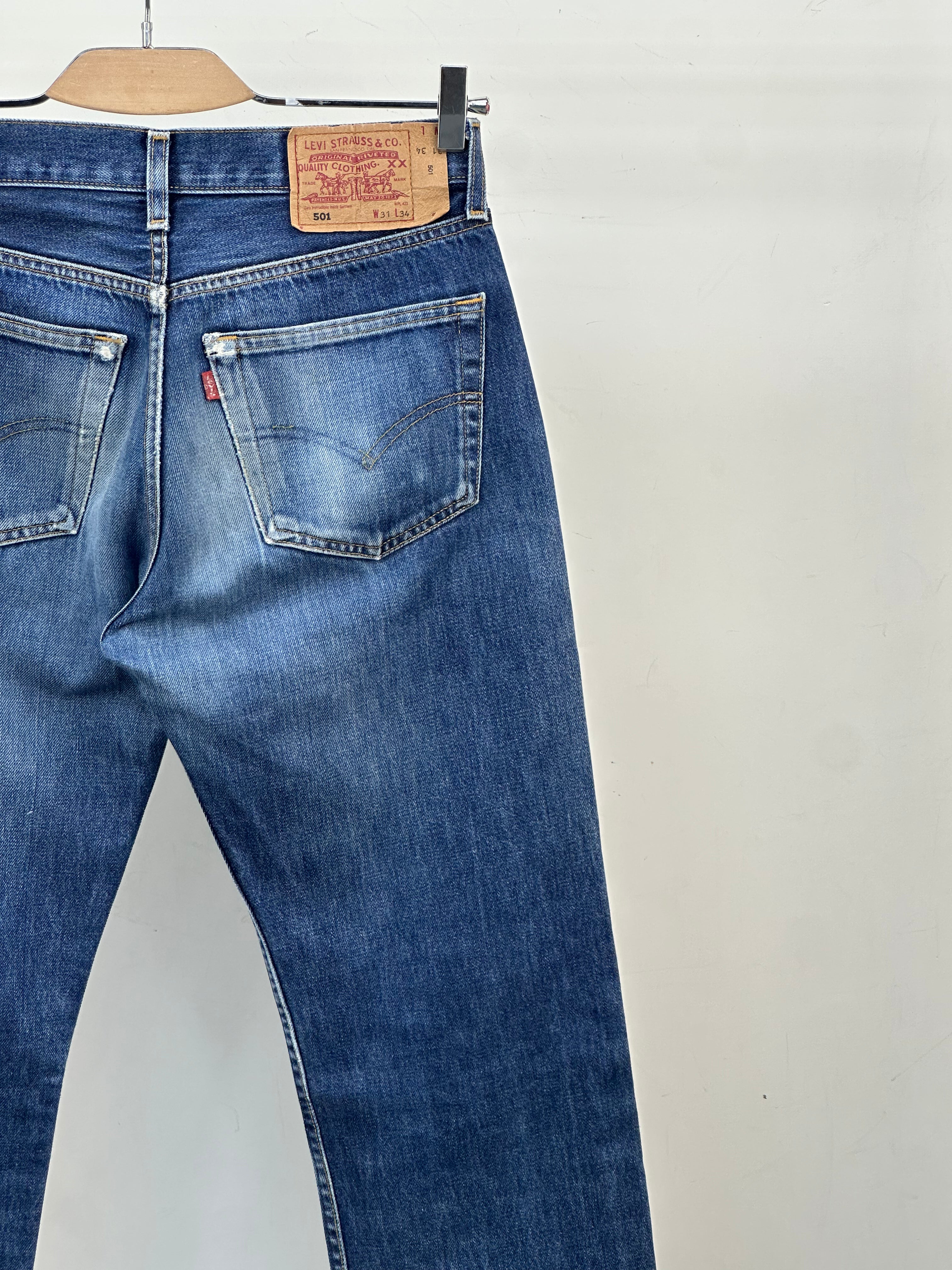 LEVI'S 501 TAGLIA: 45 ITA = W31 L34