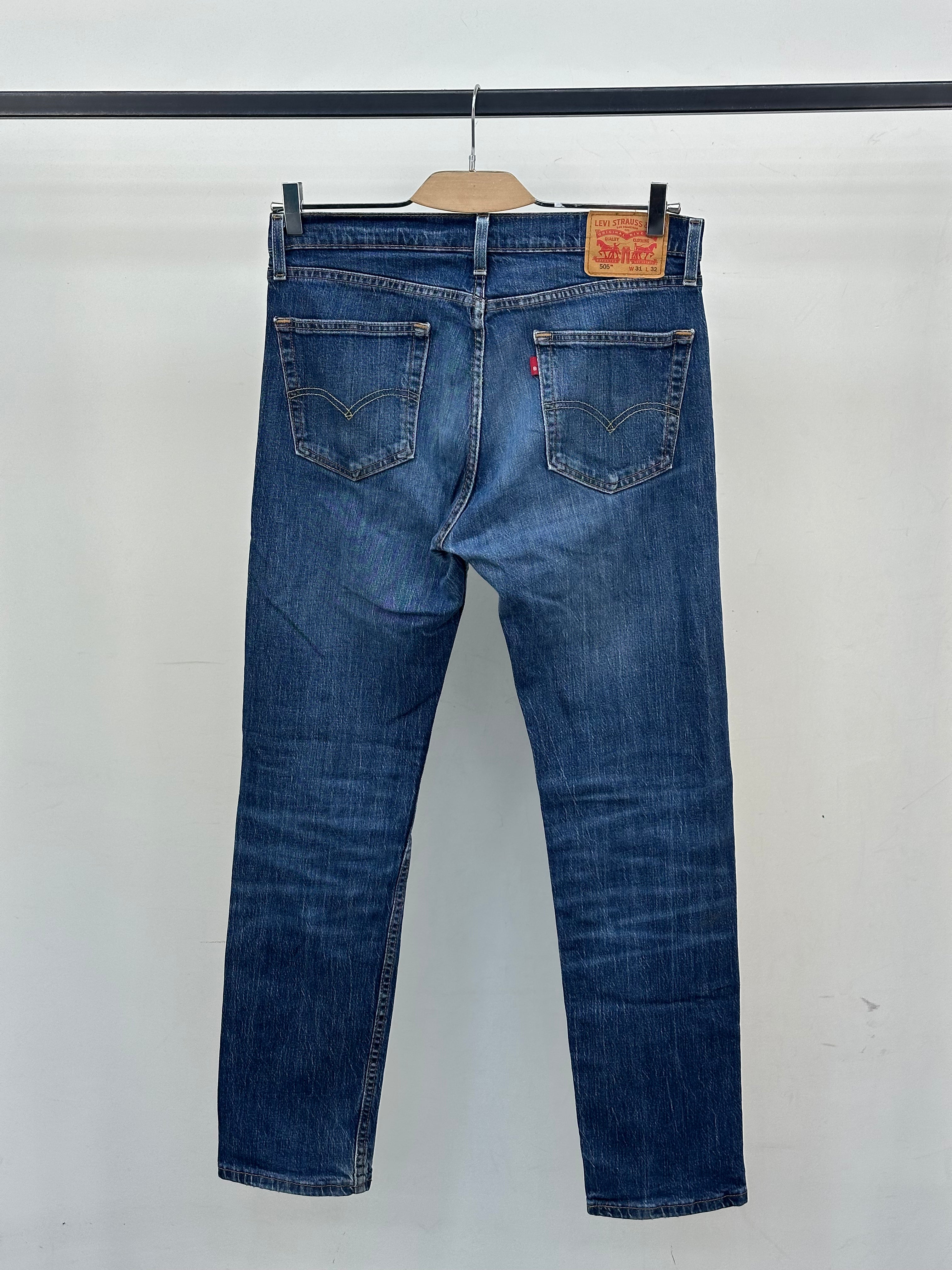 LEVI'S 505 STRAIGHT FIT TAGLIA: 45 ITA = W31 L32
