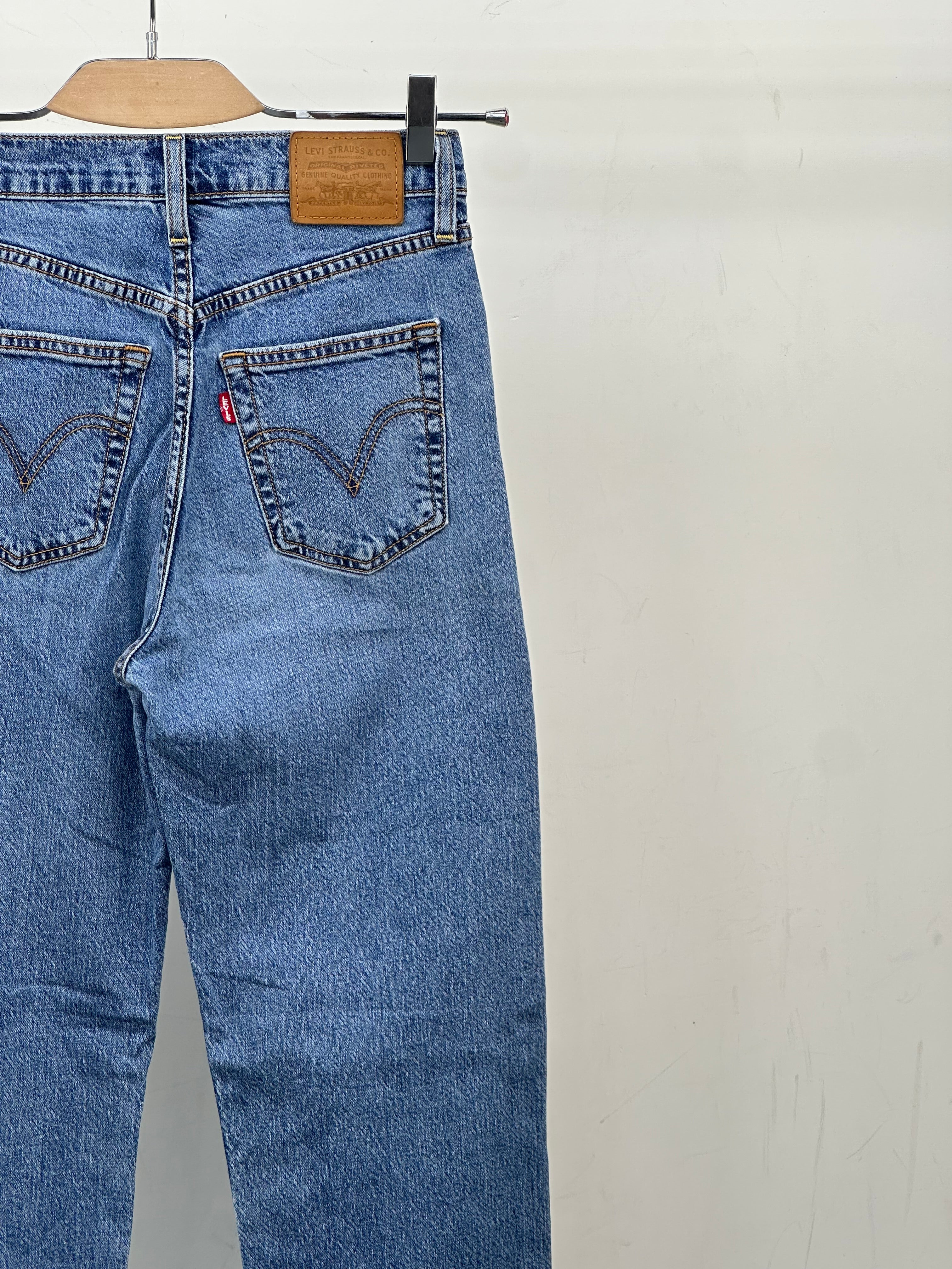 LEVI'S RIBCAGE STRAIGHT ANKLE TAGLIA: 38 ITA = W24 L29