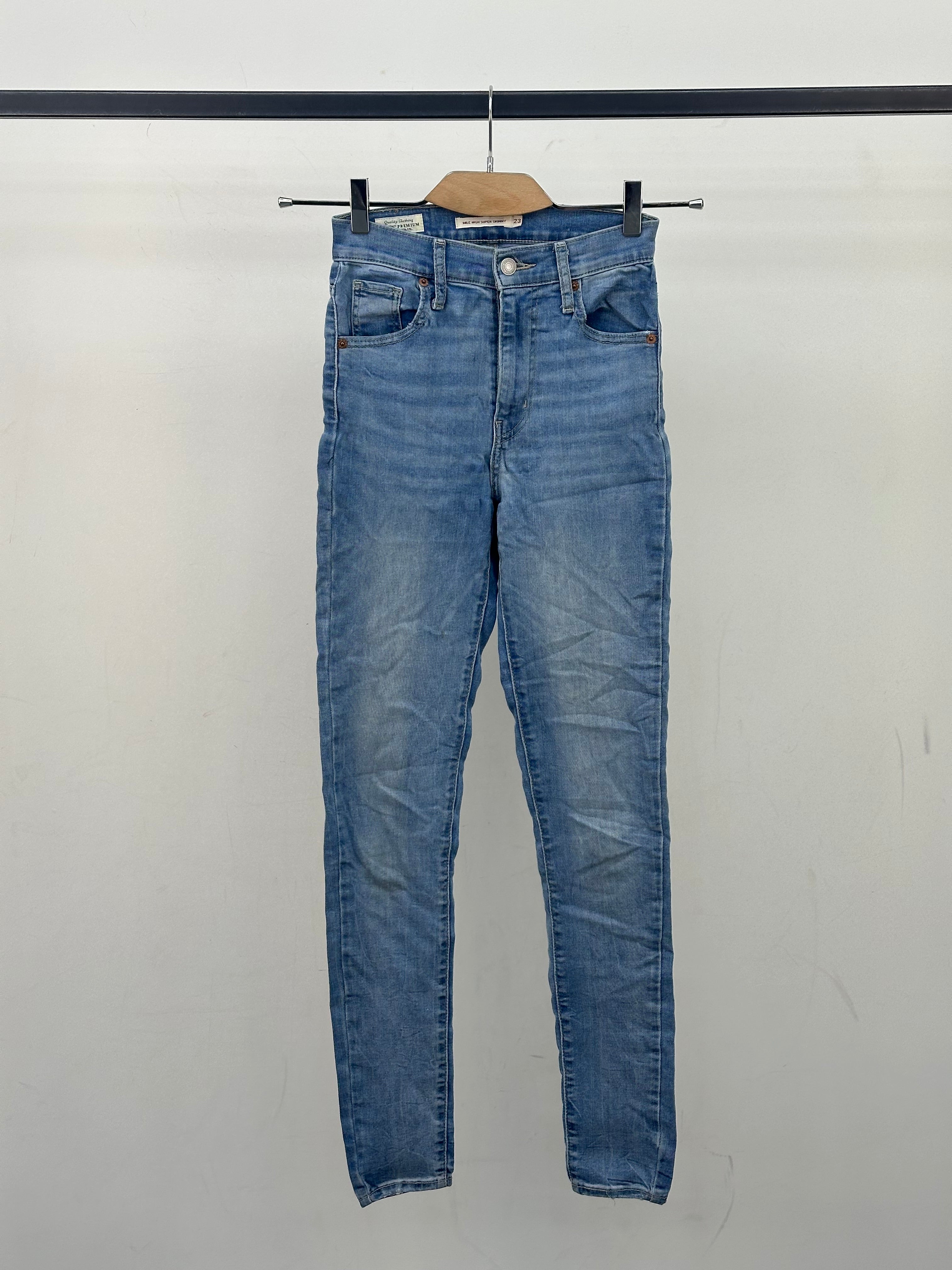 LEVI'S MILE HIGH SUPER SKINNY TAGLIA: 37 ITA = W23