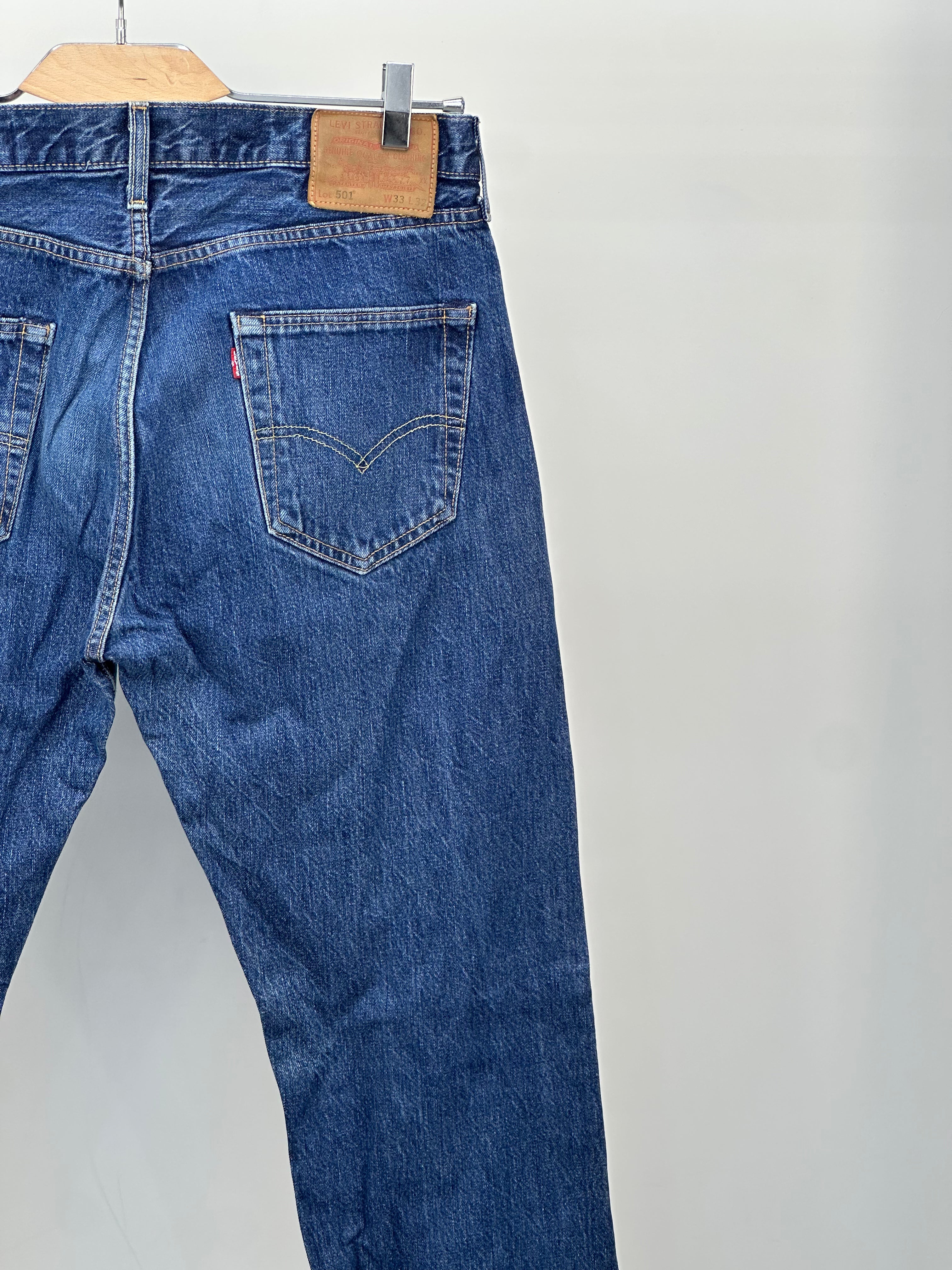 LEVI'S 501 TAGLIA: 47 ITA = W33 L32