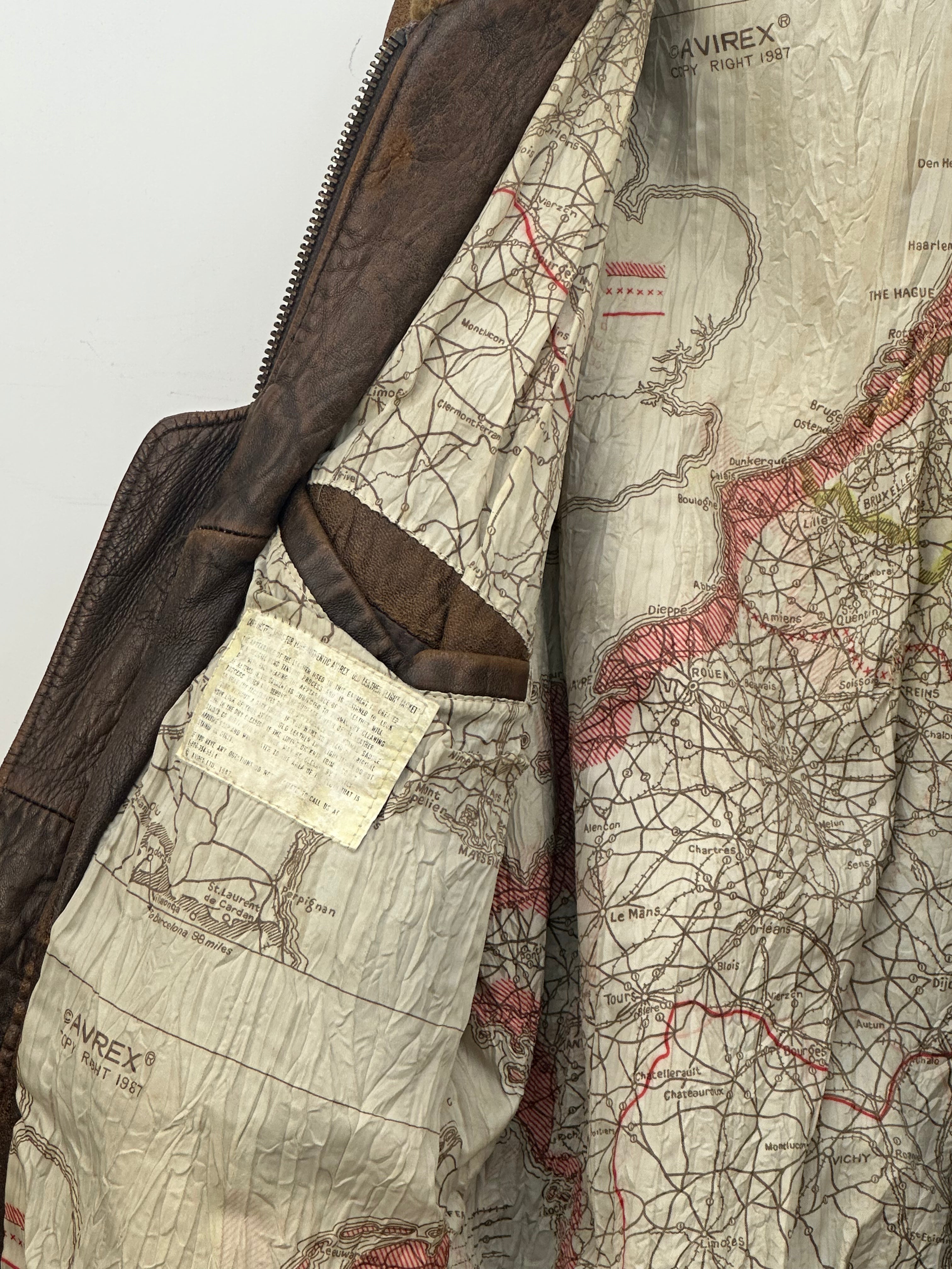 GIACCA AVIREX IN PELLE IN PELLE VINTAGE TAGLIA: L