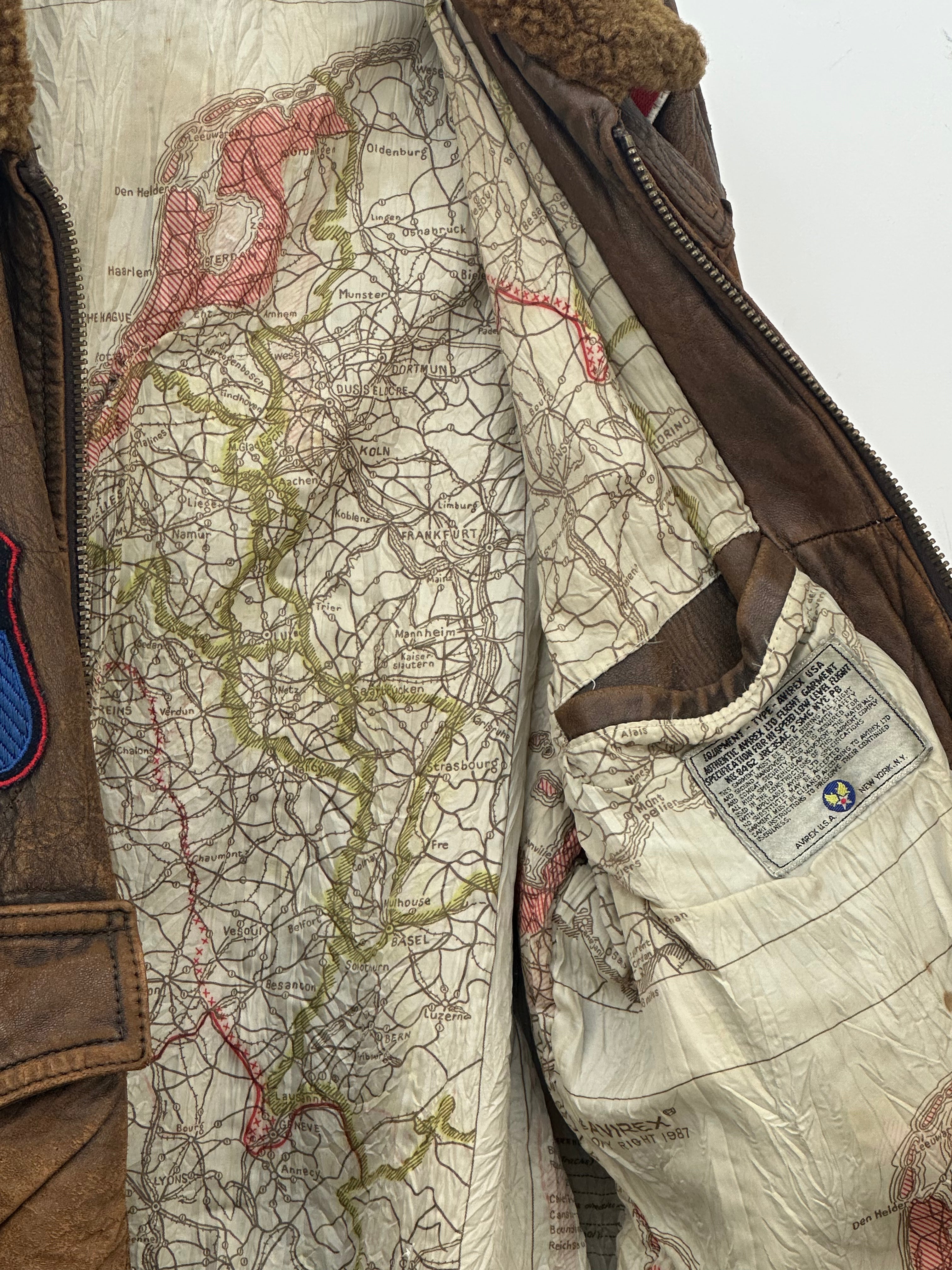 GIACCA AVIREX IN PELLE IN PELLE VINTAGE TAGLIA: L