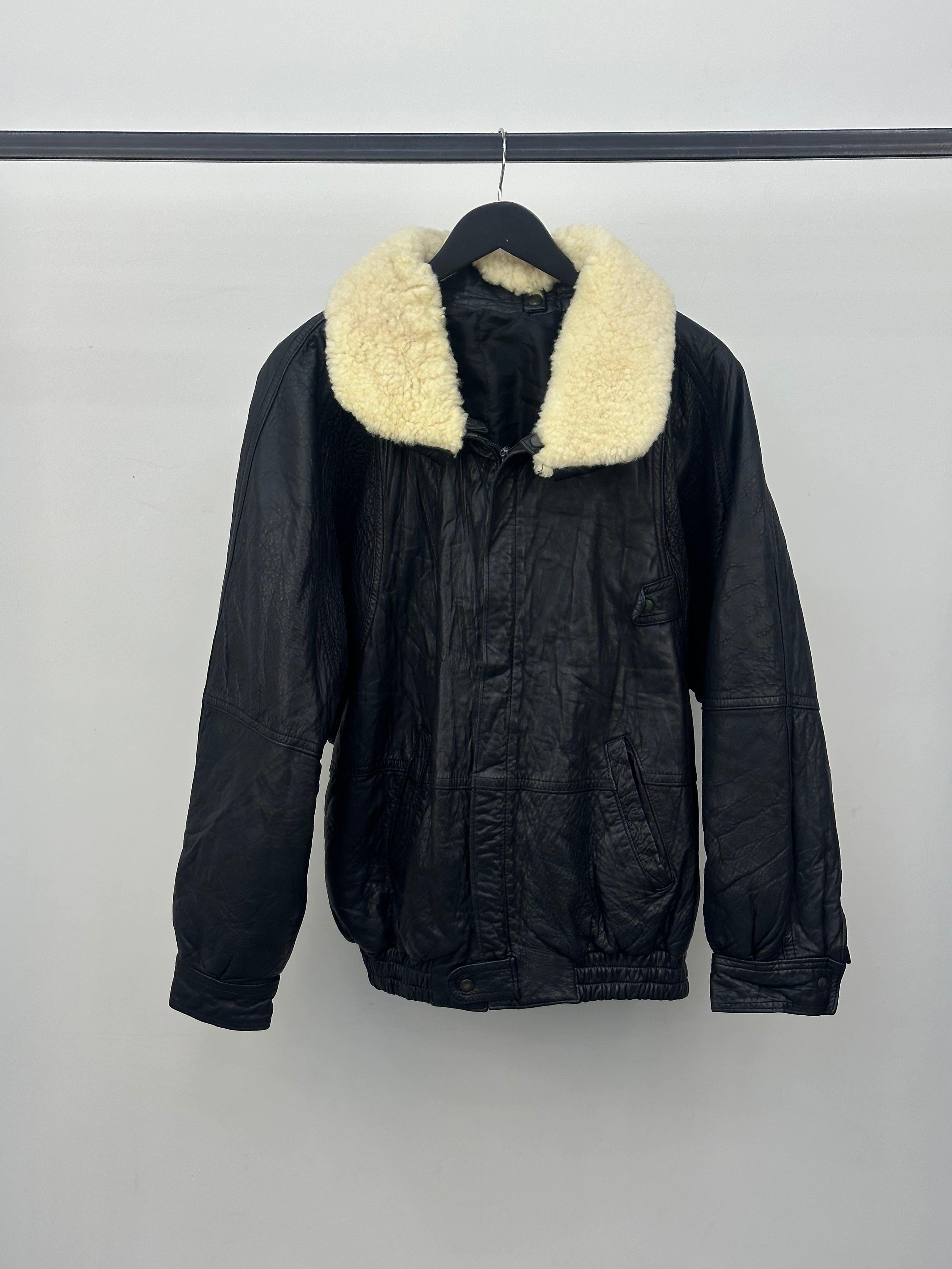 BOMBER IN PELLE TAGLIA: L