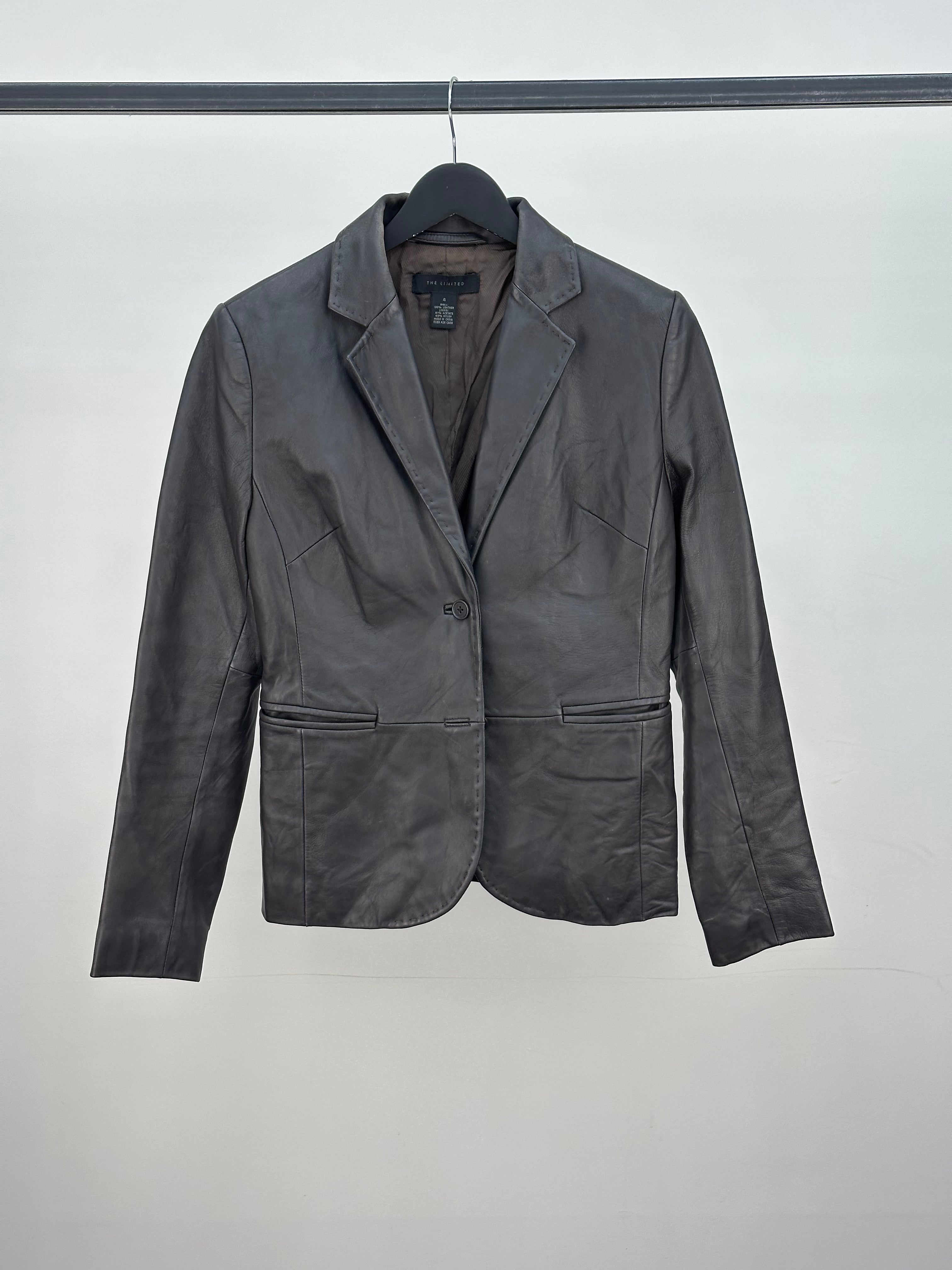 LEATHER JACKET SIZE : S