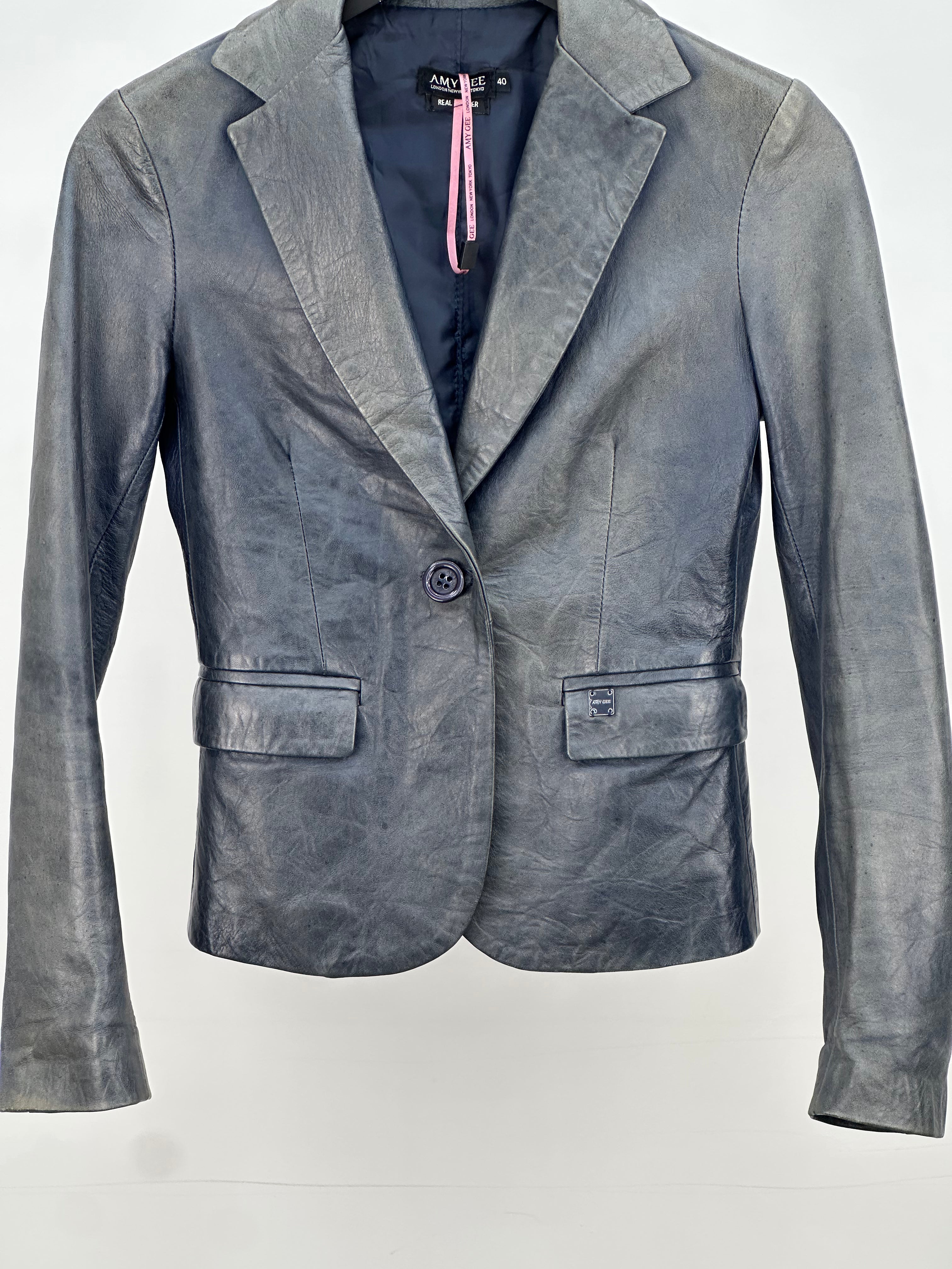LEATHER JACKET SIZE : 40