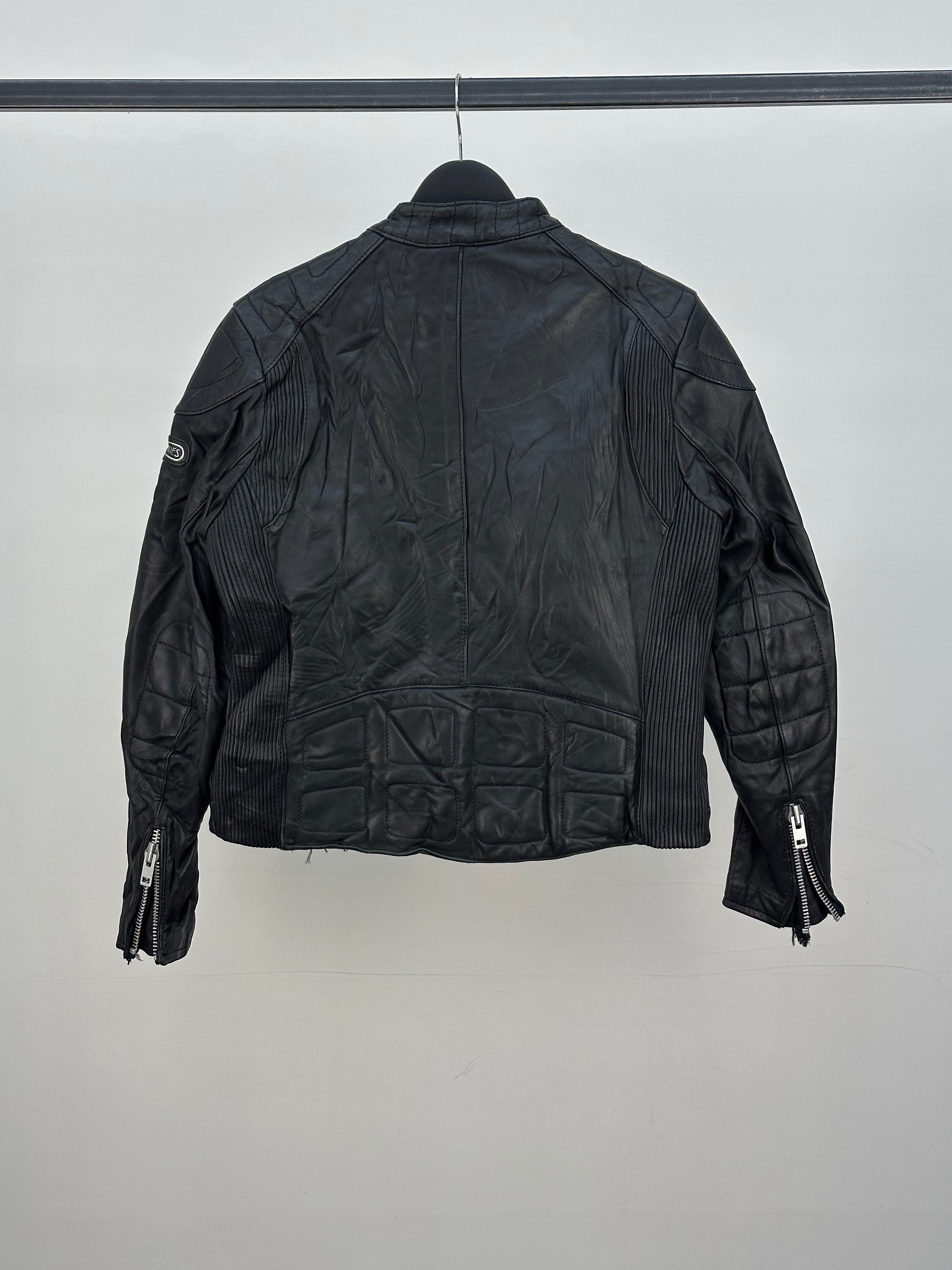 BIKER CROP IN LEATHER SIZE: M