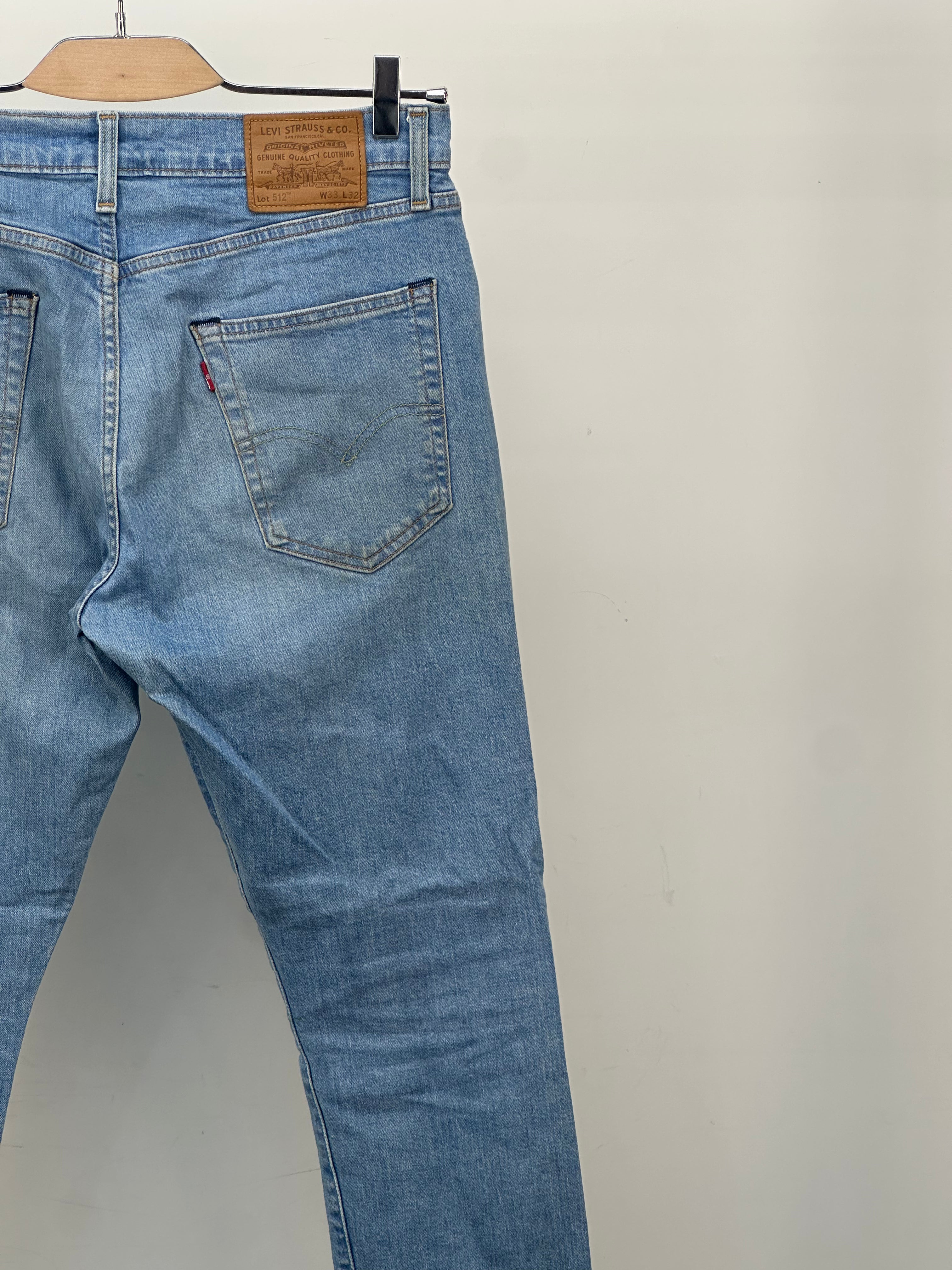 LEVI'S 512 SLIM FIT TAGLIA: 47 ITA = W33 L32