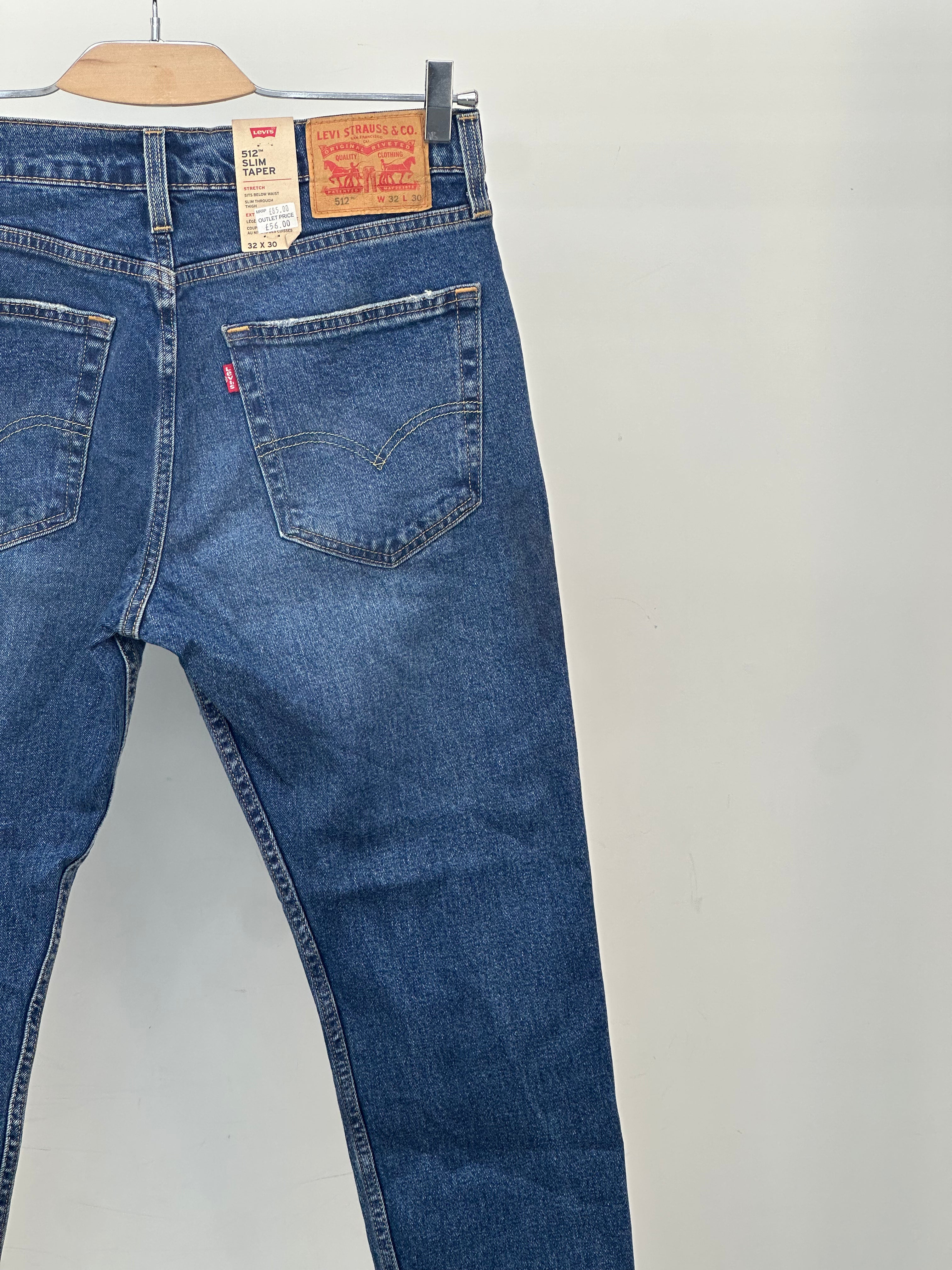 LEVI'S 512 SLIM FIT TAGLIA: 46 ITA = W32 L30