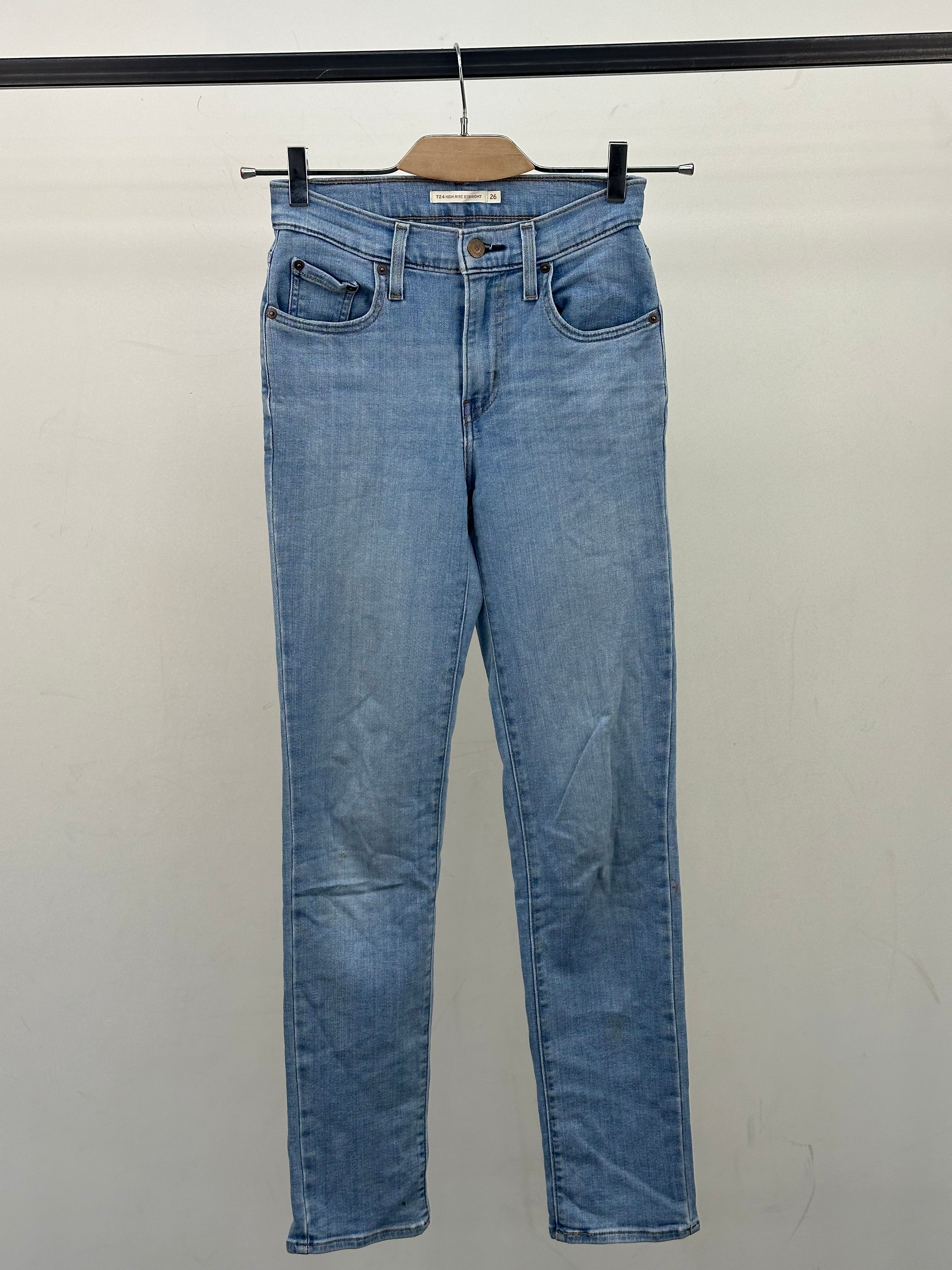 LEVI'S 724 HIGH RISE STRAIGHT FIT: 40 ITA = W26 L30