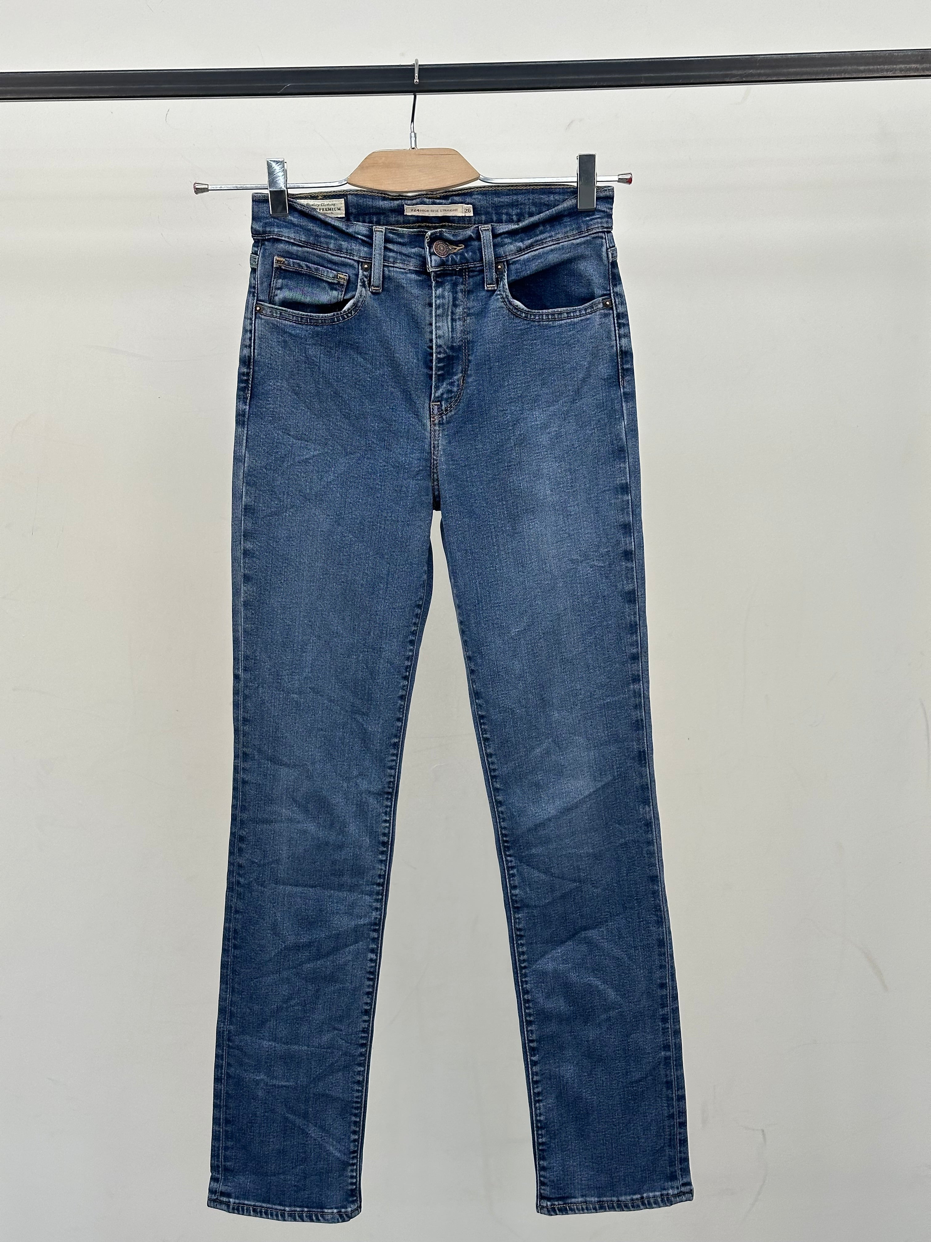 LEVI'S 724 HIGH RISE STRAIGHT FIT: 40 ITA = W26