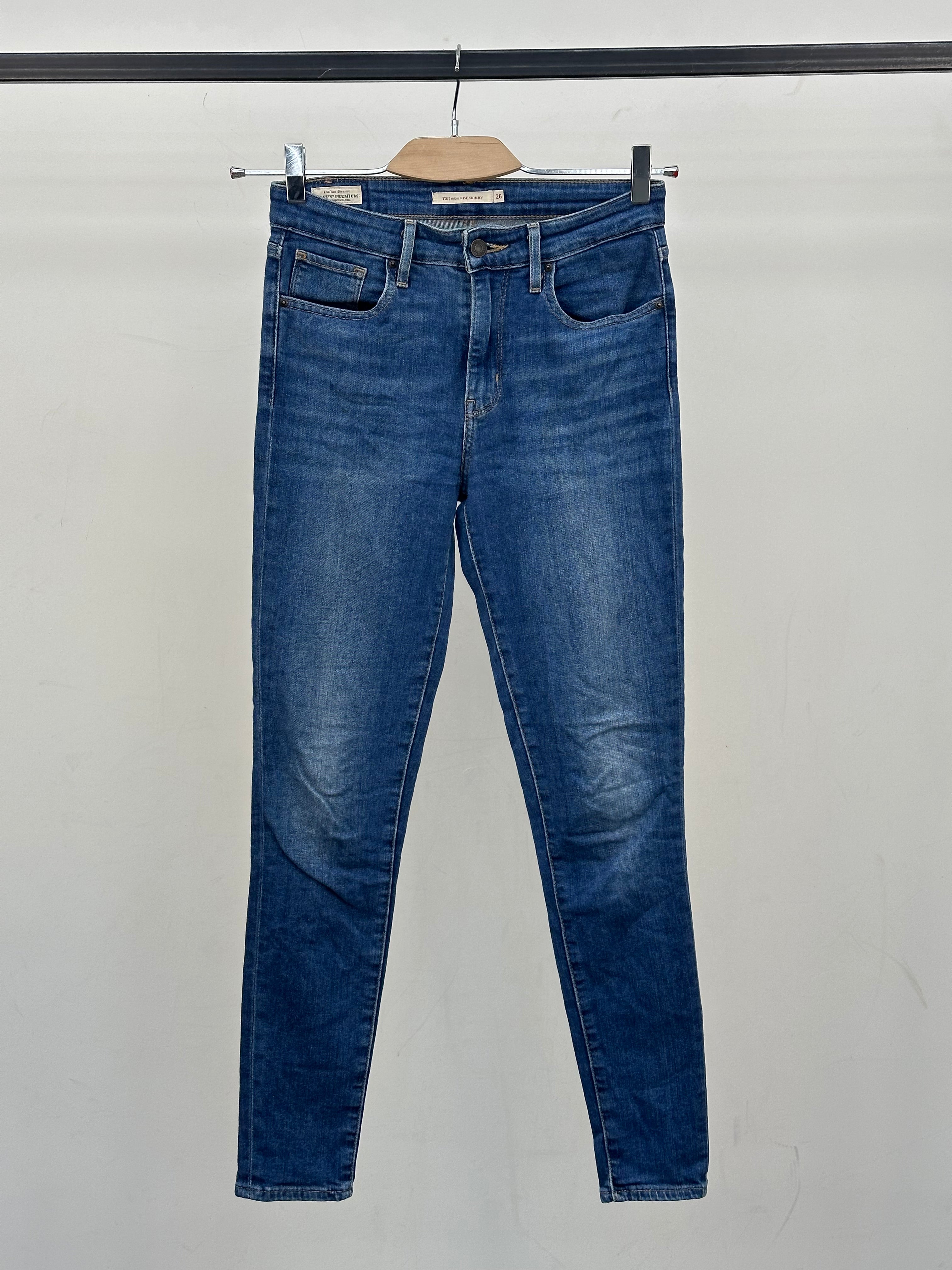 LEVI'S 721 HIGH RISE SKINNY FIT: 40 ITA = W26 L30