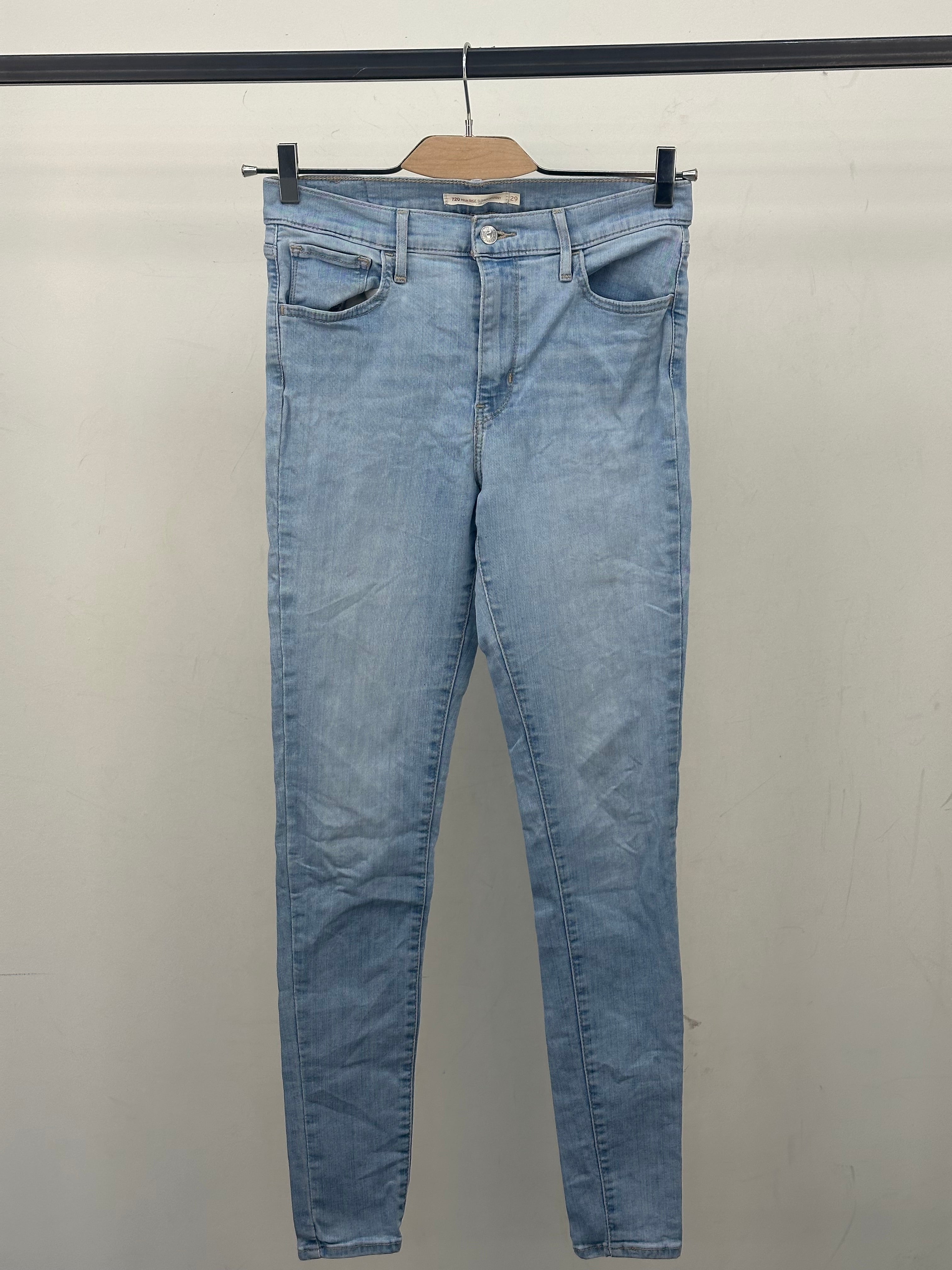 LEVI'S 720 HIGH RISE SUPER SKINNY FIT TAGLIA: 43 ITA = W29 L32