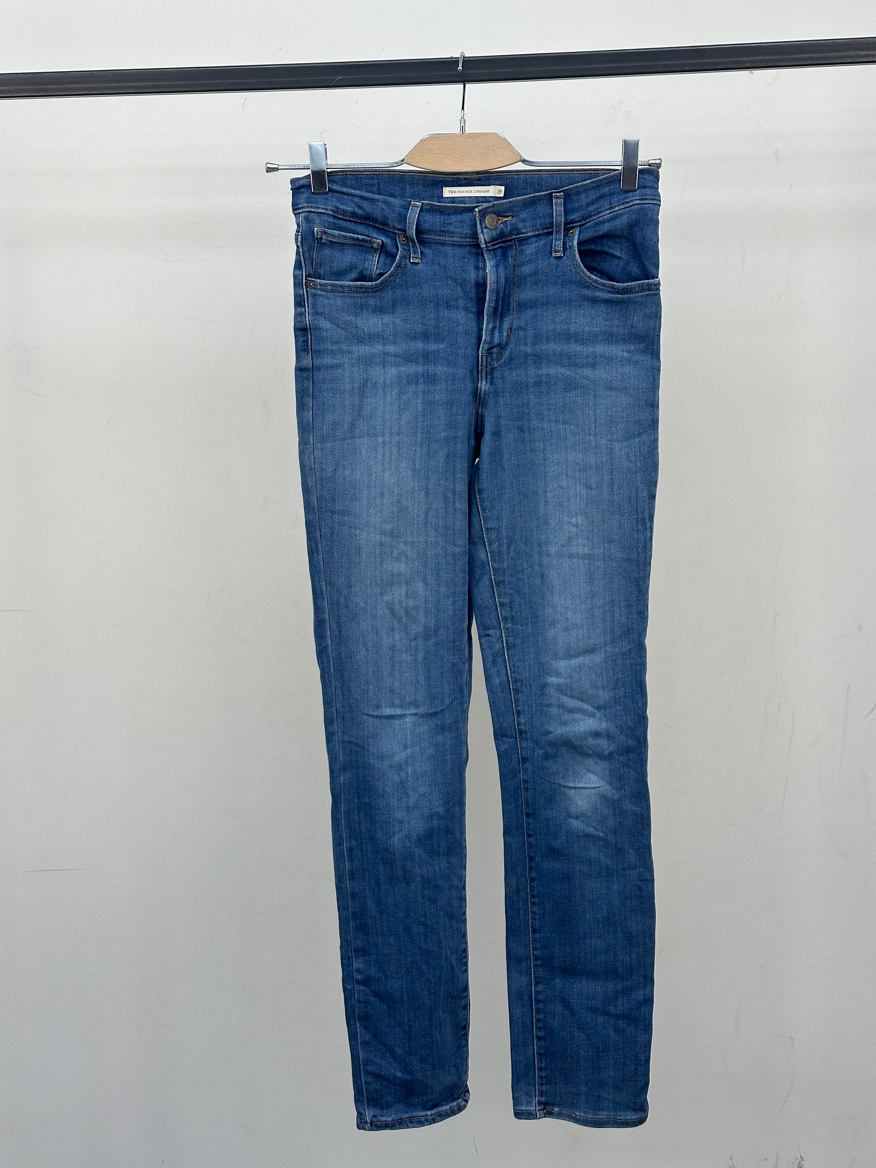 LEVI'S 724 HIGH RISE STRAIGHT FIT TAGLIA: 42 ITA = W28 L32