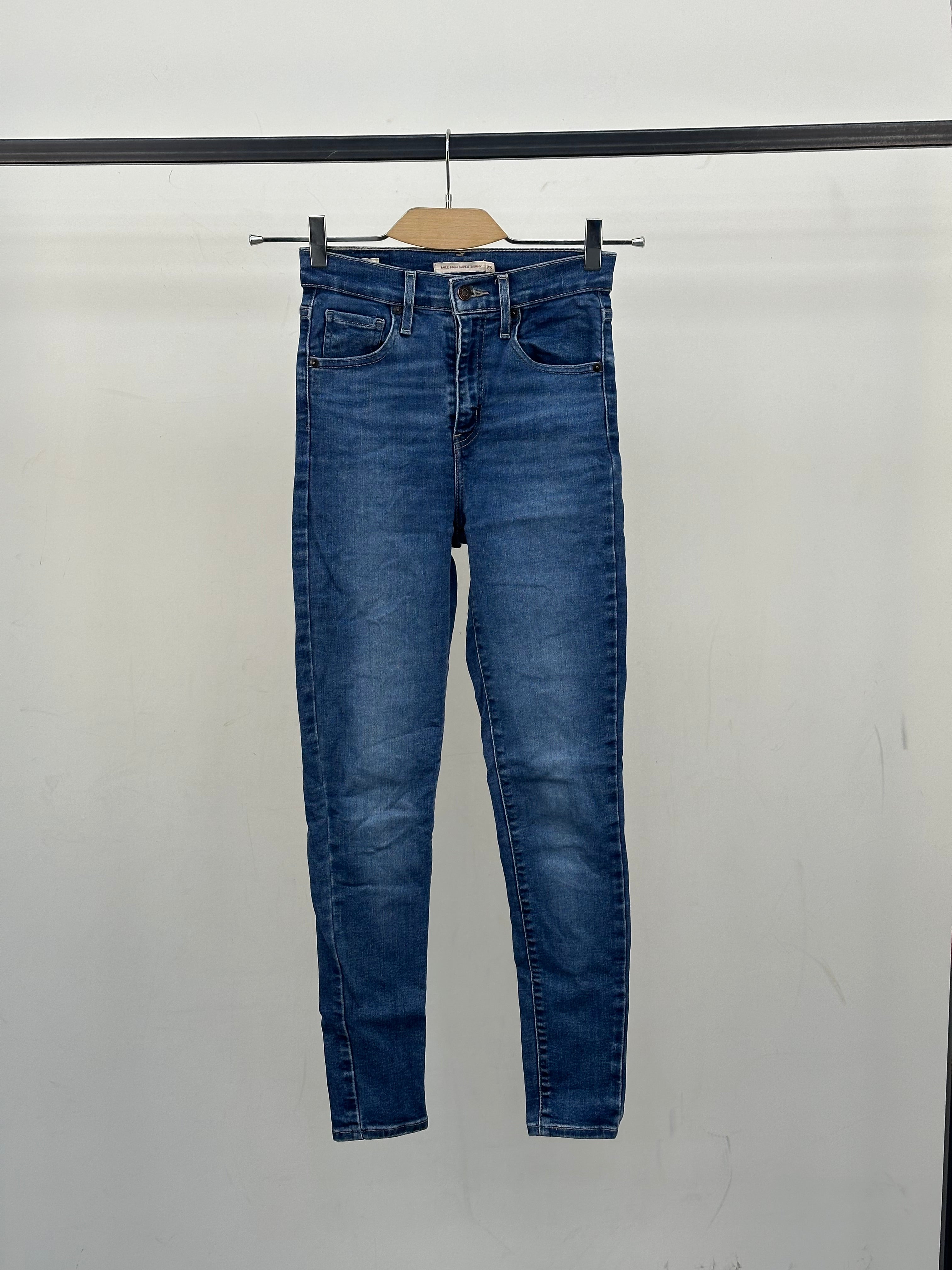 LEVI'S MILE HIGH SUPER SKINNY TAGLIA: 39 ITA = W25 L28