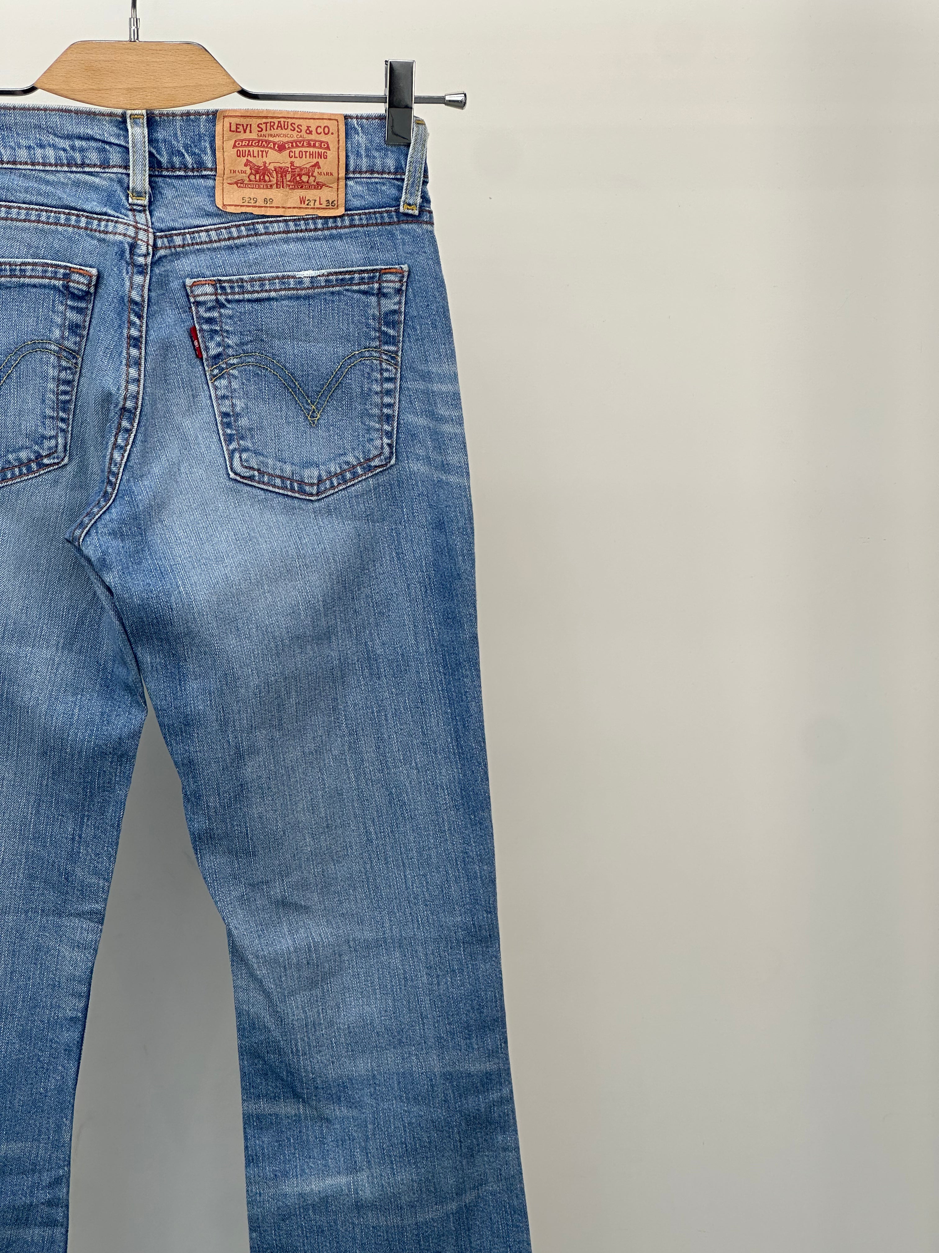 LEVI'S 529 BOOTCUT FIT TAGLIA: 41 ITA = W27 L36