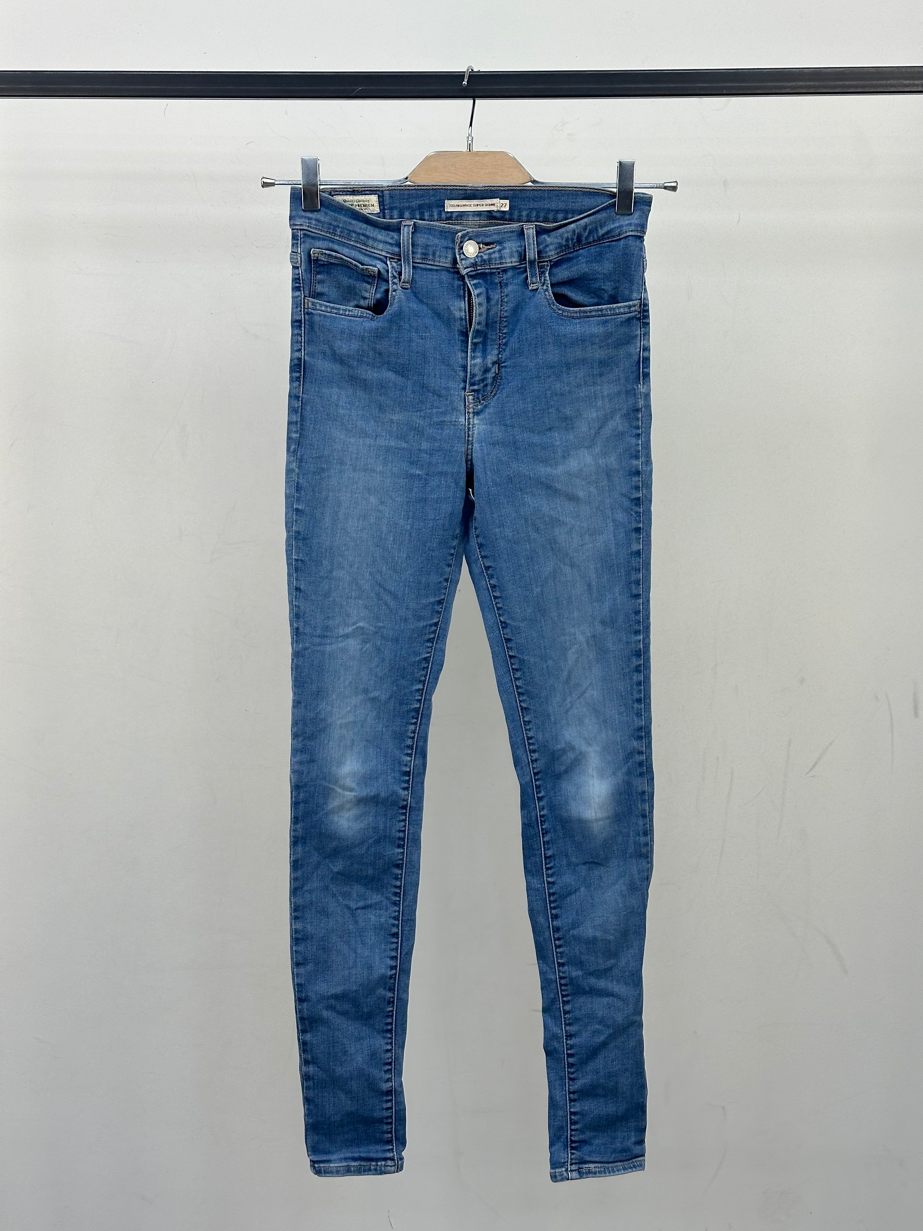 LEVI'S 720 HIGH RISE SUPER SKINNY TAGLIA: 41 ITA = W27 L32