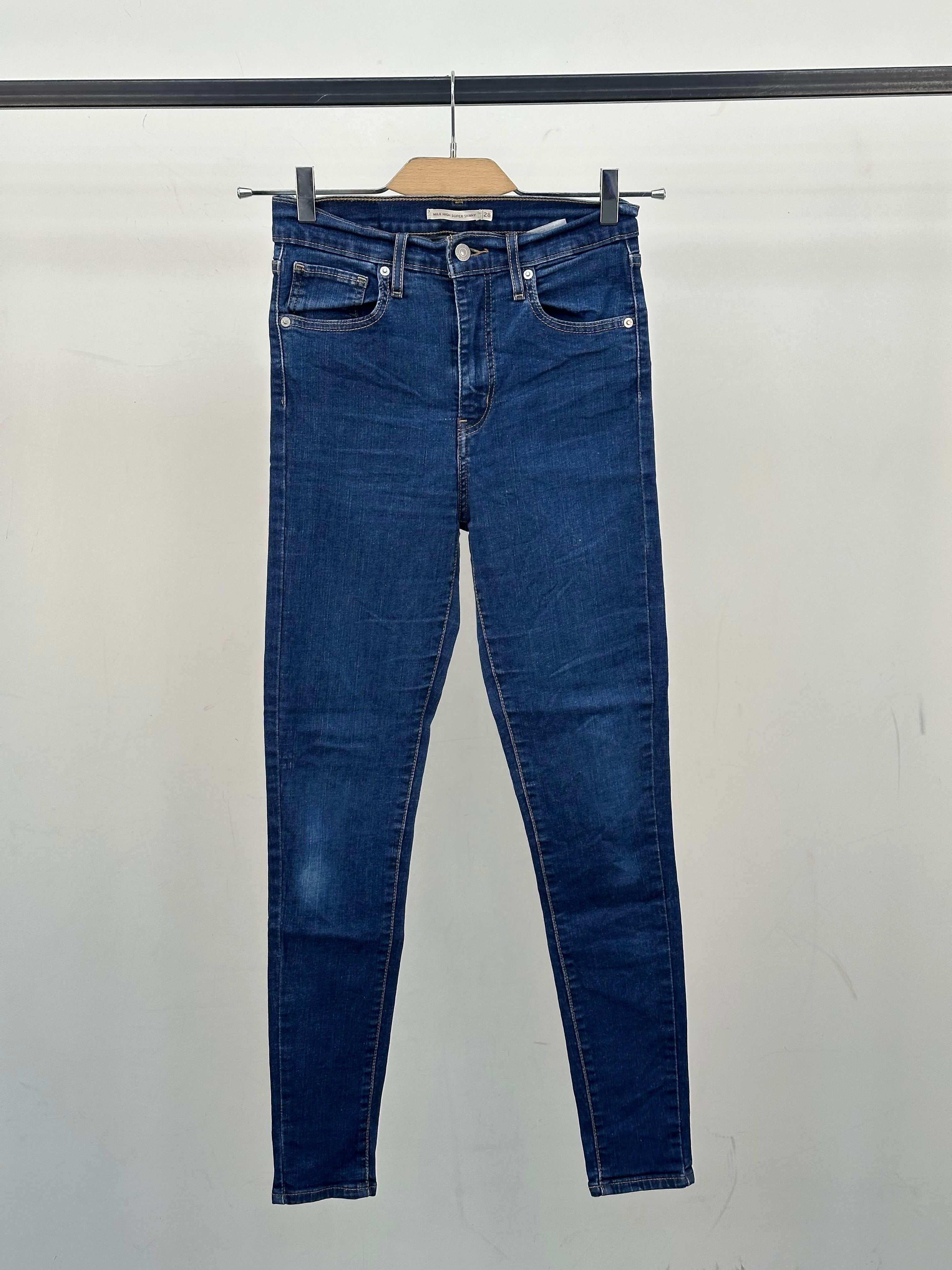 LEVI'S MILE HIGH SUPER SKINNY FIT: 42 ITA = W28 L30